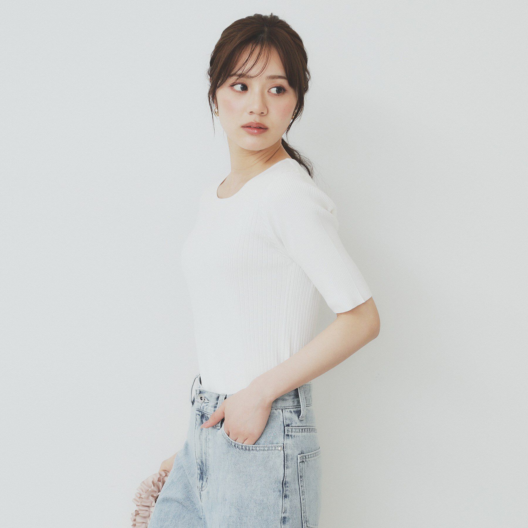 index「リブケーブルニット【洗濯機洗い可】」|ニット・セーター|