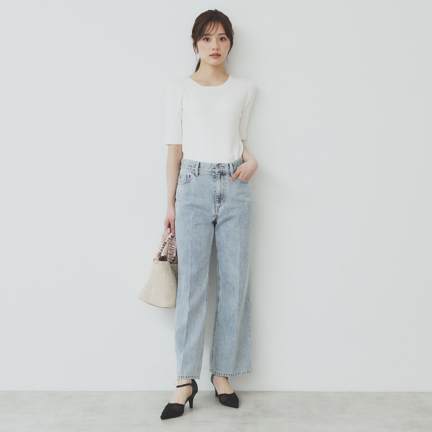 index「リブケーブルニット【洗濯機洗い可】」|ニット・セーター|