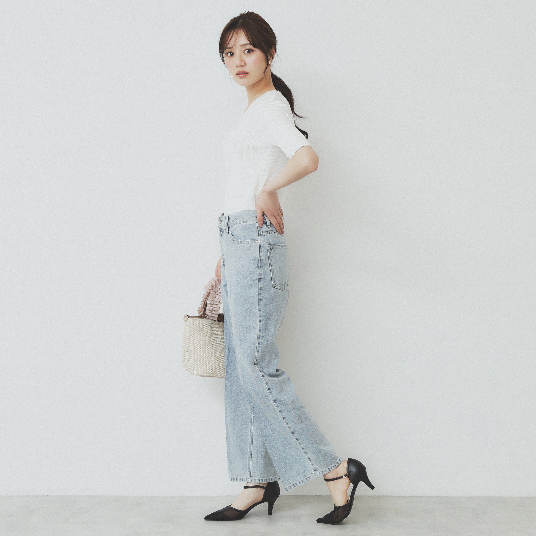 index「リブケーブルニット【洗濯機洗い可】」|ニット・セーター|