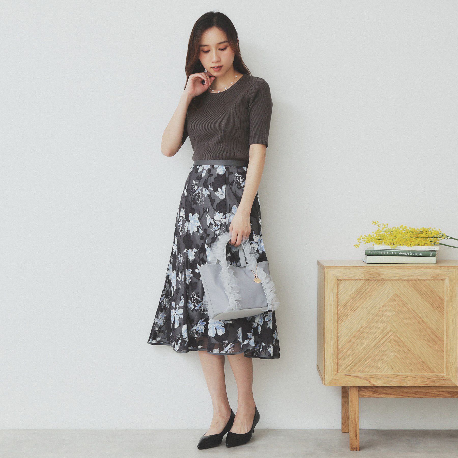 index「リブケーブルニット【洗濯機洗い可】」|ニット・セーター|