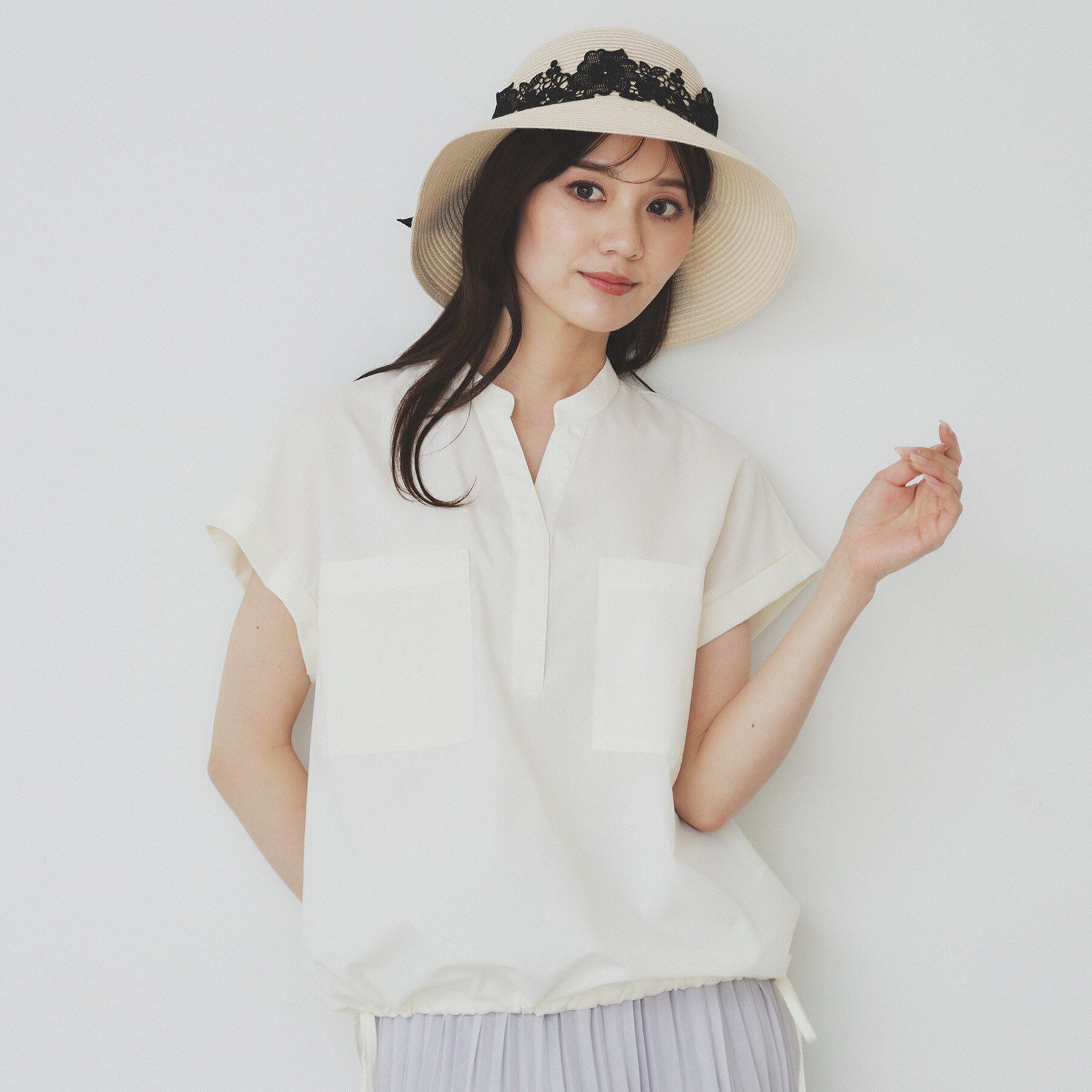 index「ダブルポケットスキッパーシャツ【洗濯機洗い可/イージーアイロン】」|シャツ・ブラウス|