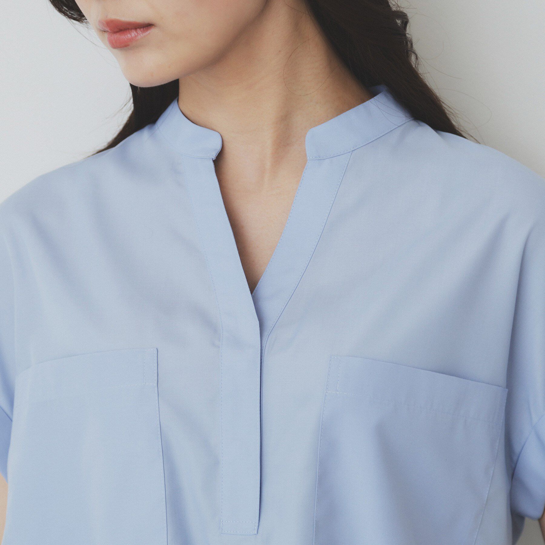 index「ダブルポケットスキッパーシャツ【洗濯機洗い可/イージーアイロン】」|シャツ・ブラウス|