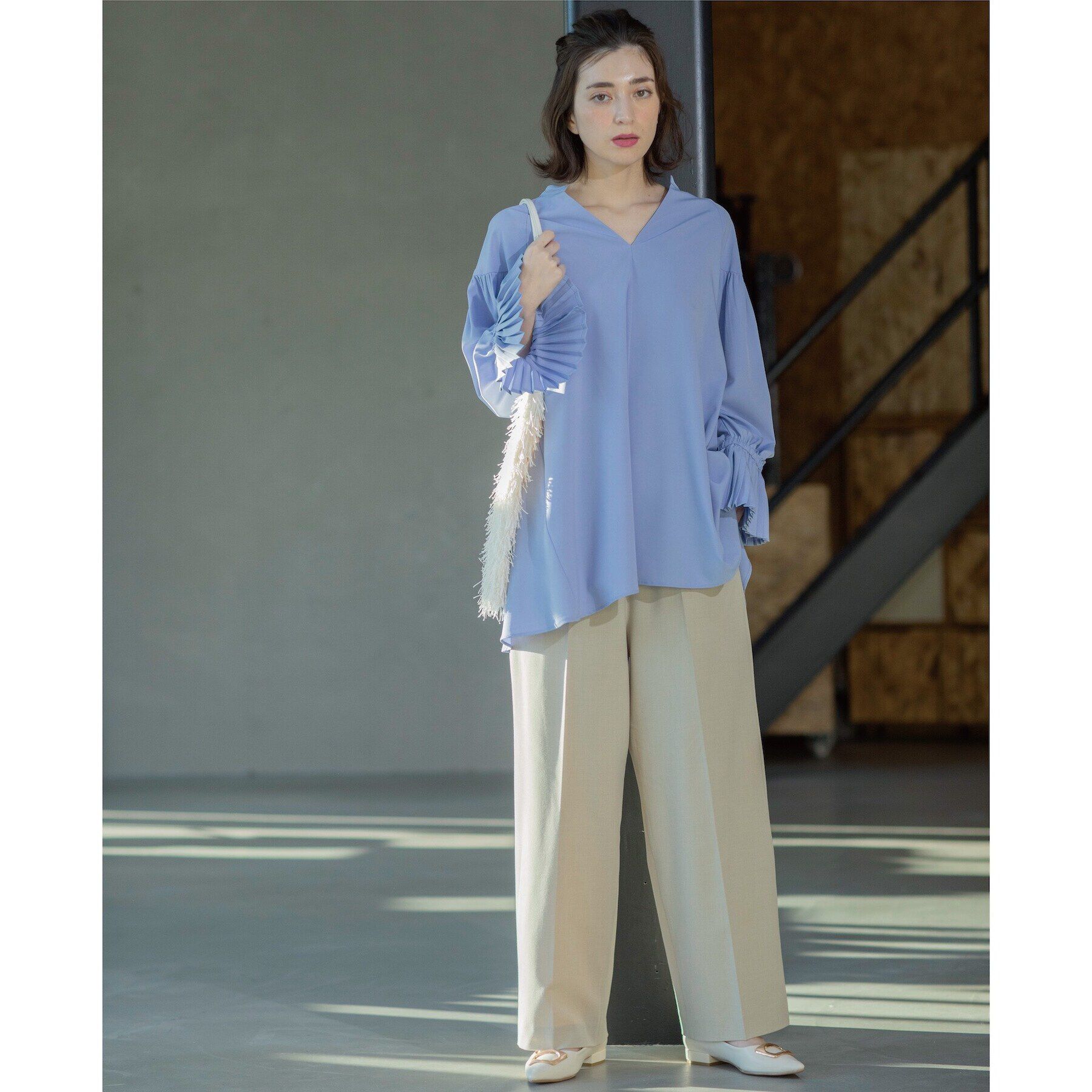 OPAQUE.CLIP「《S-LLsize》美脚ストレッチイージーワイドパンツ【洗濯機洗い可】」|その他|