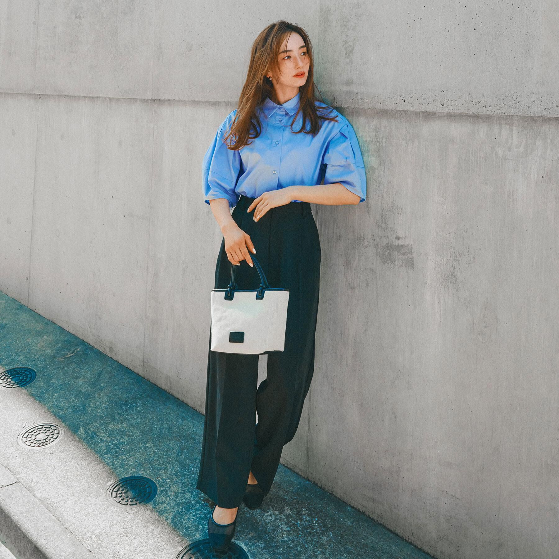 OPAQUE.CLIP「ストレッチタックワイドパンツ【洗濯機洗い可】」|その他|