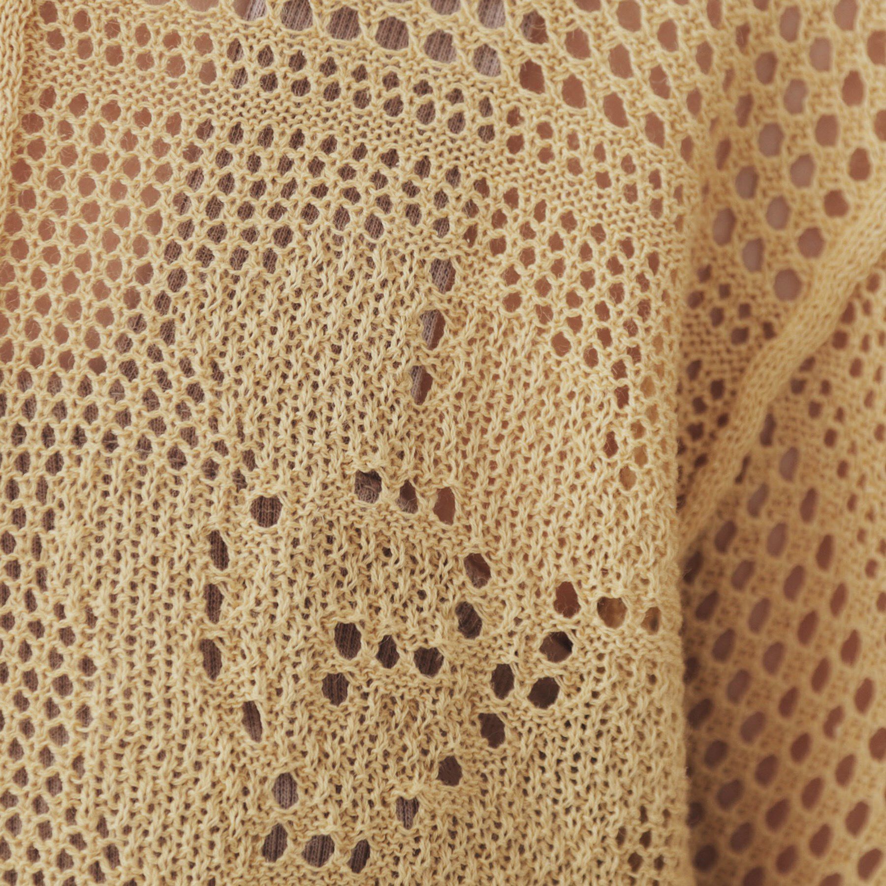 OPAQUE.CLIP「麻混モチーフ柄スカシニット【洗濯機洗い可】」|ニット・セーター|