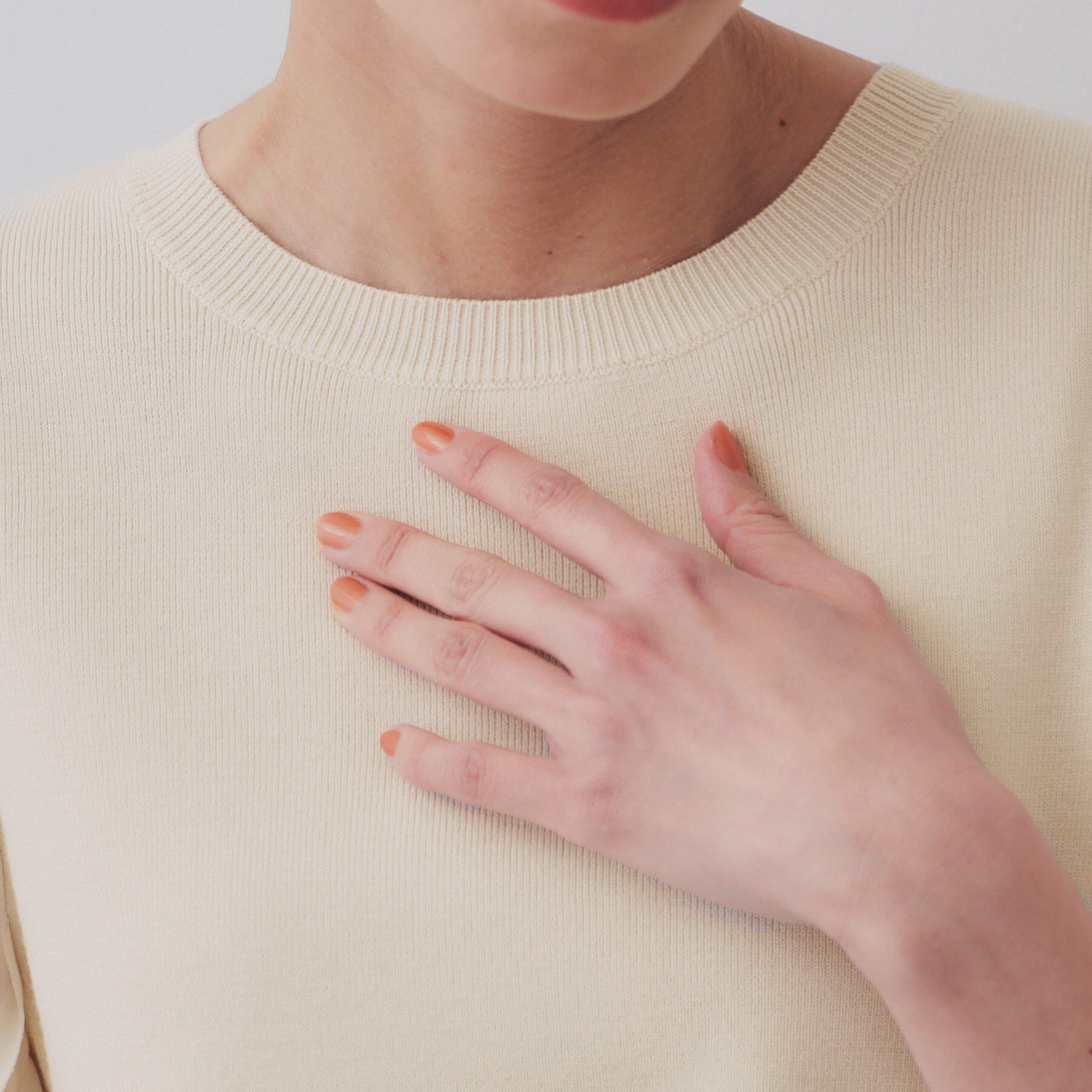 OPAQUE.CLIP「フリルスリーブデザインニット【洗濯機洗い可】」|Tシャツ・カットソー|