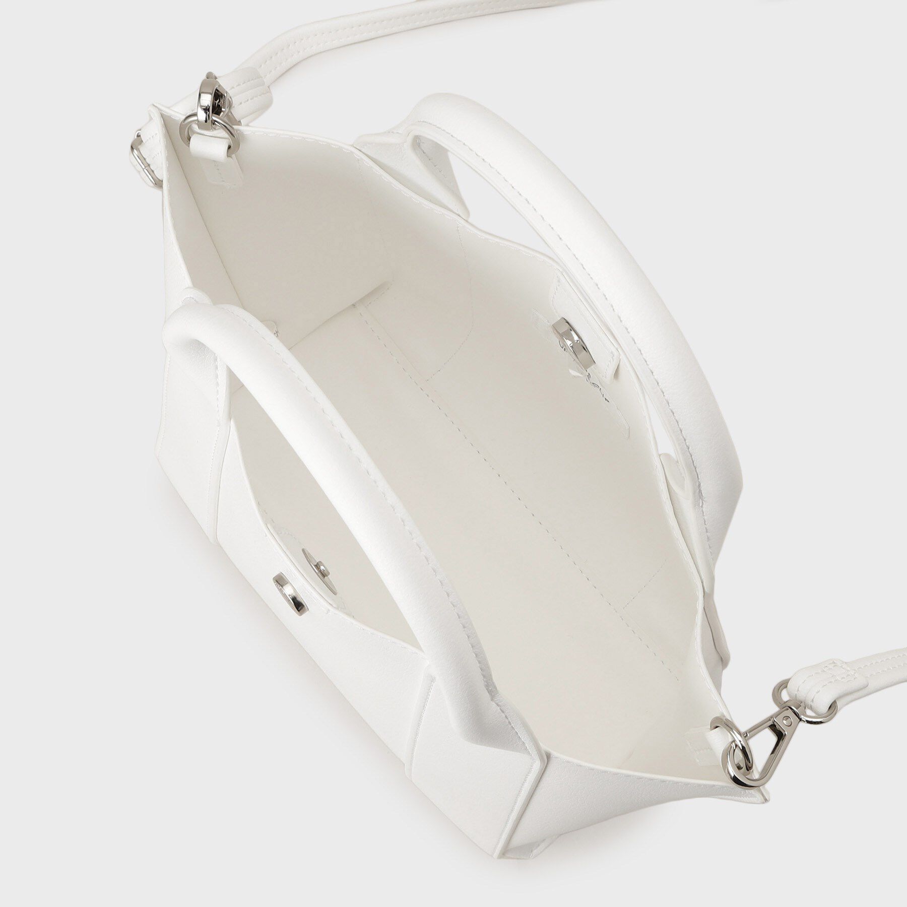 OPAQUE.CLIP「【2WAY】スムース合皮ミドルトートバッグ」|トートバッグ|