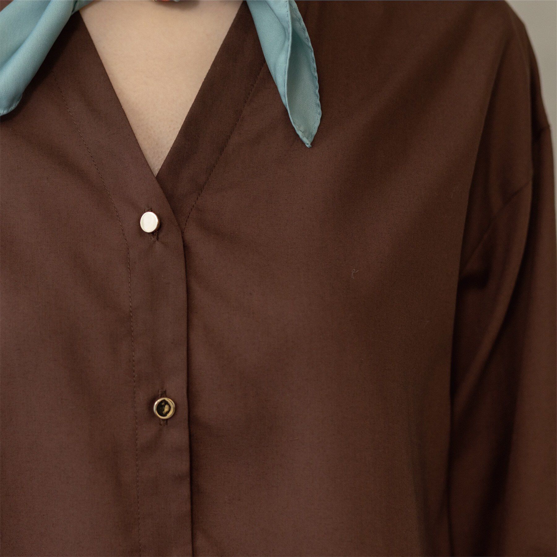 OPAQUE.CLIP「前あき後ろフレアブラウス」|シャツ・ブラウス|