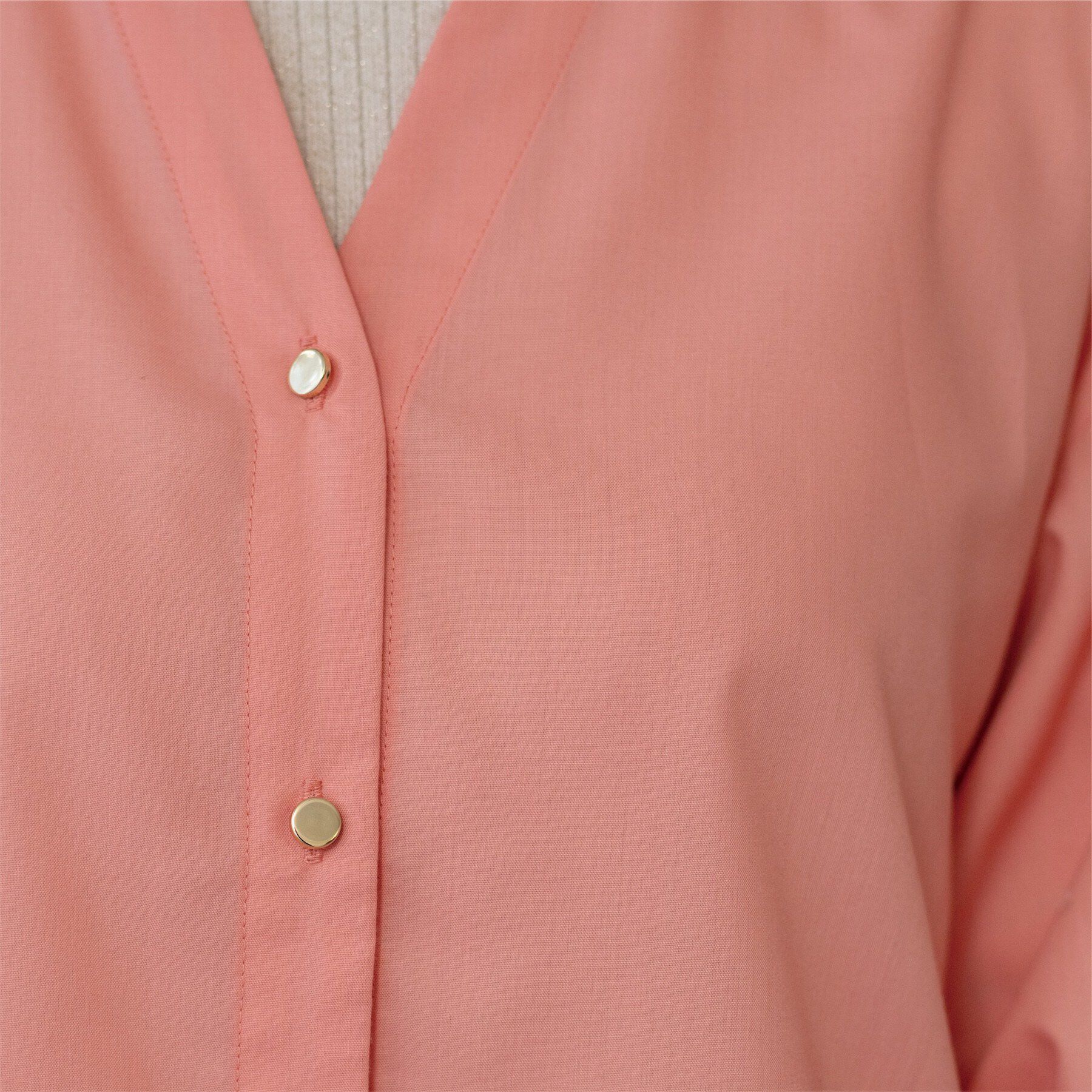 OPAQUE.CLIP「前あき後ろフレアブラウス」|シャツ・ブラウス|