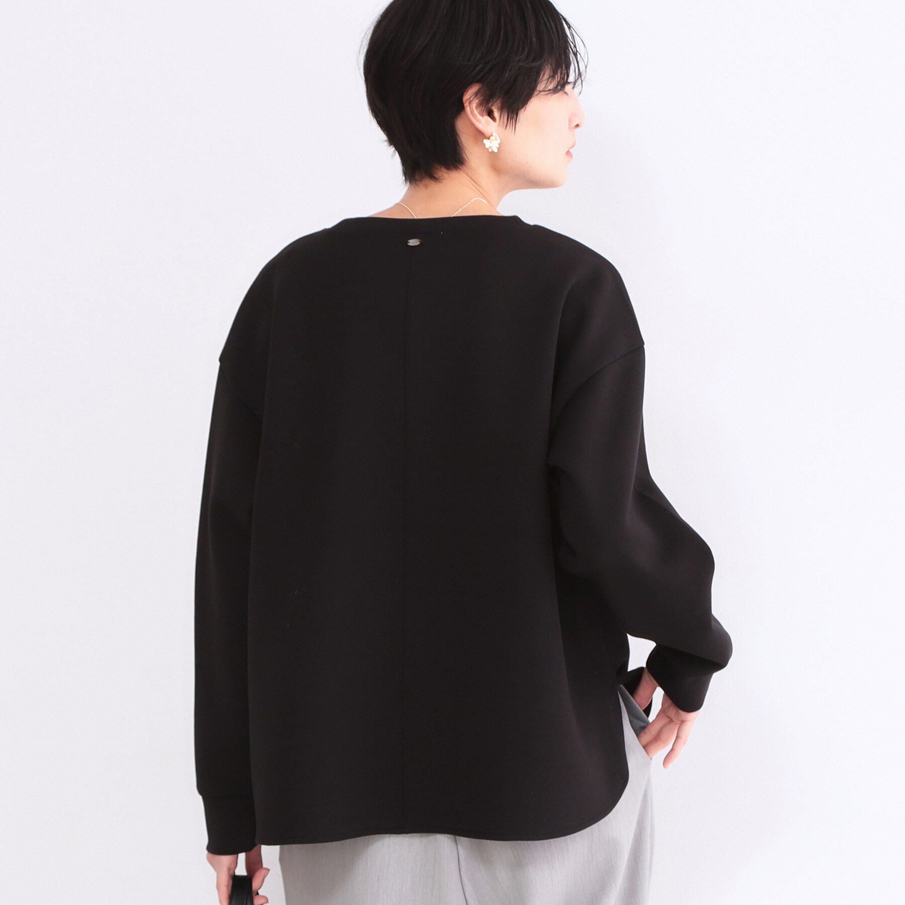 OPAQUE.CLIP「リラクシーボリュームスリーブトップス【洗濯機OK】」|Tシャツ・カットソー|