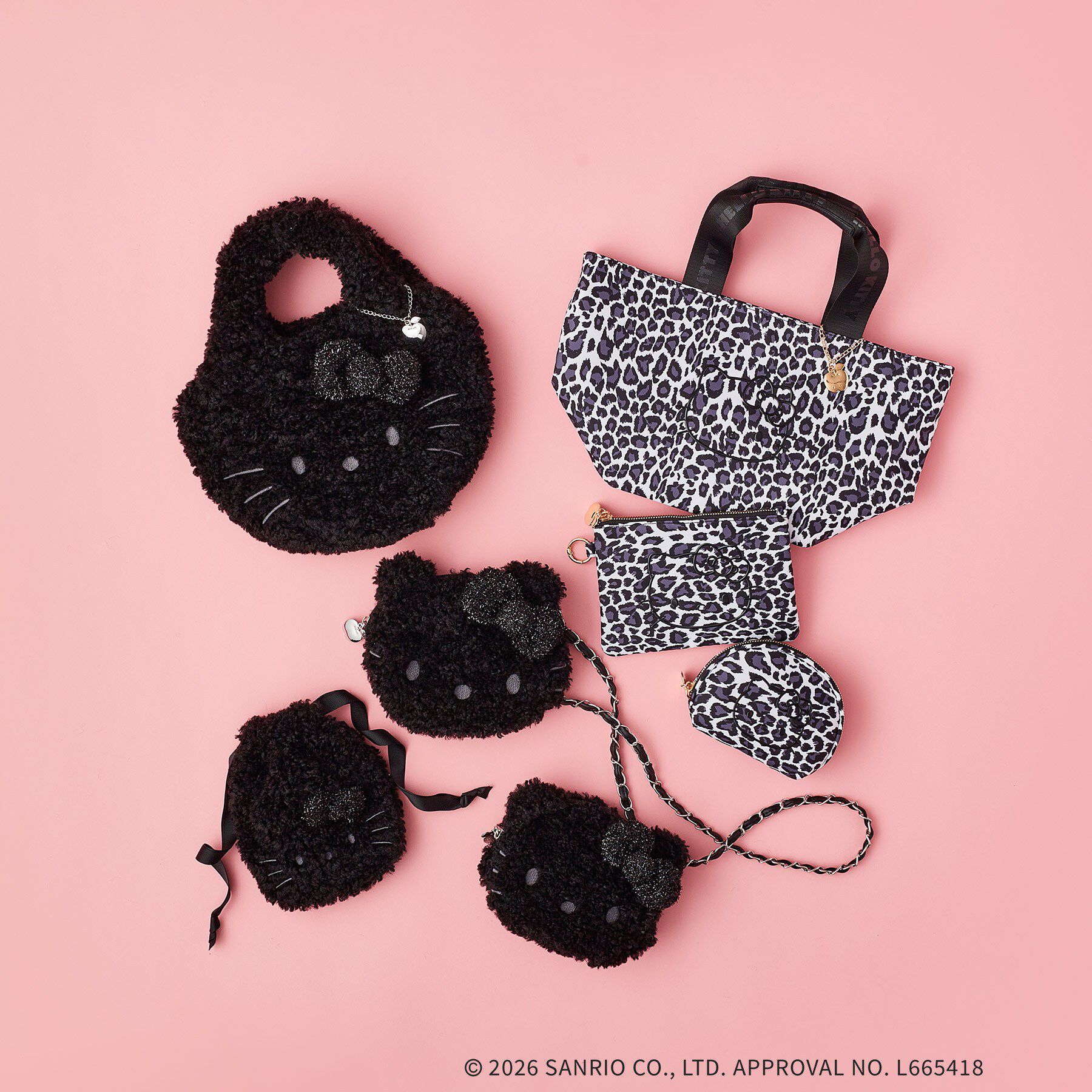 OPAQUE.CLIP「◆【ハローキティ】キラふわフェイス巾着ポーチ」|ポーチ|