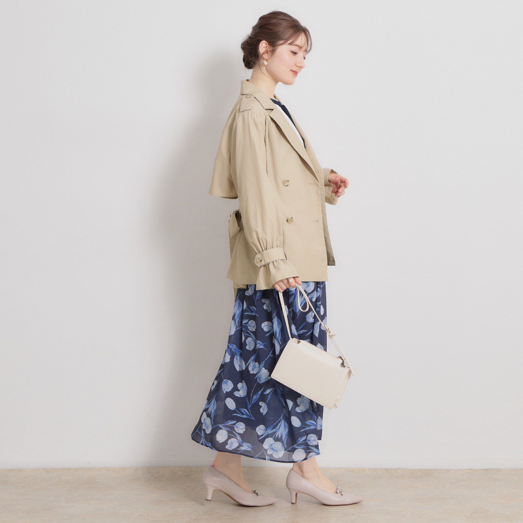Couture broach「【撥水・洗える】ハーフ トレンチコート」|トレンチコート|