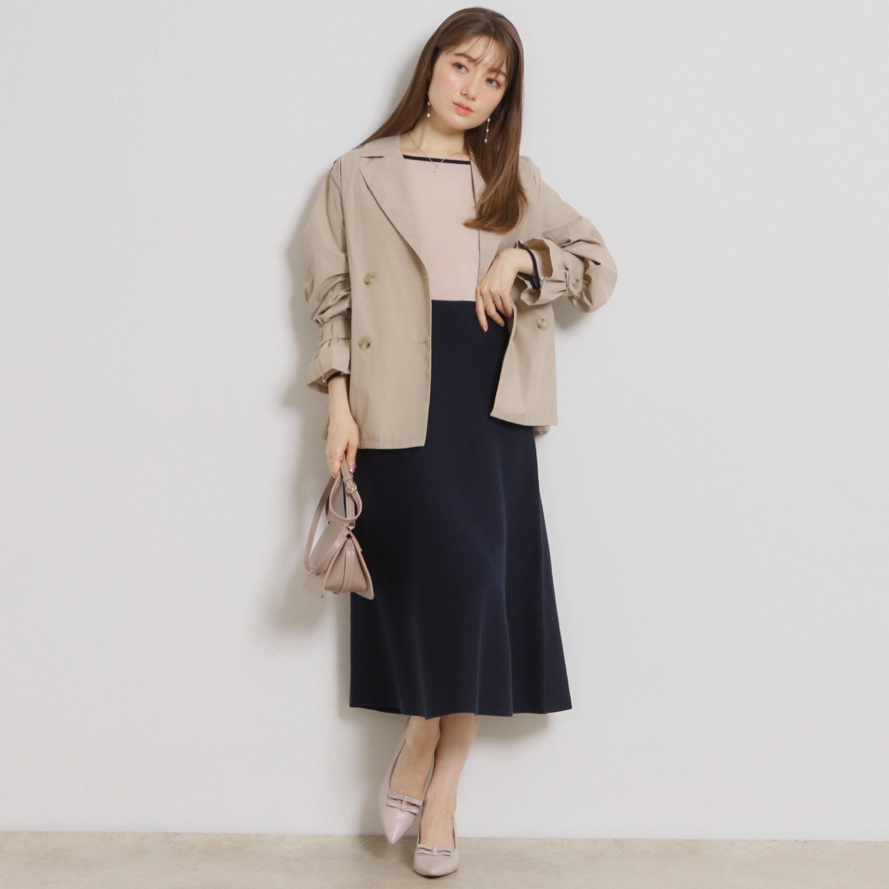 Couture broach「【撥水・洗える】ハーフ トレンチコート」|トレンチコート|