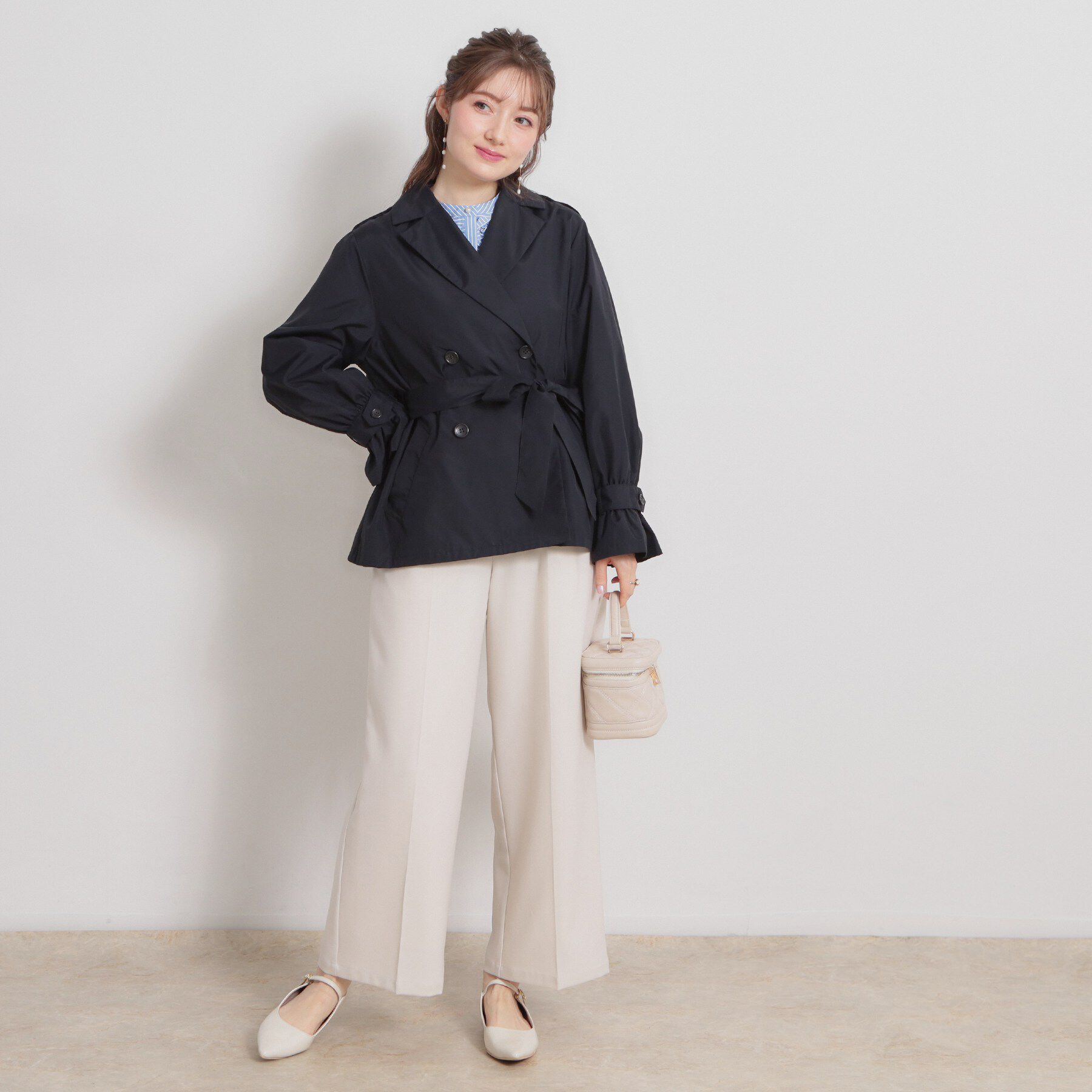 Couture broach「【撥水・洗える】ハーフ トレンチコート」|トレンチコート|