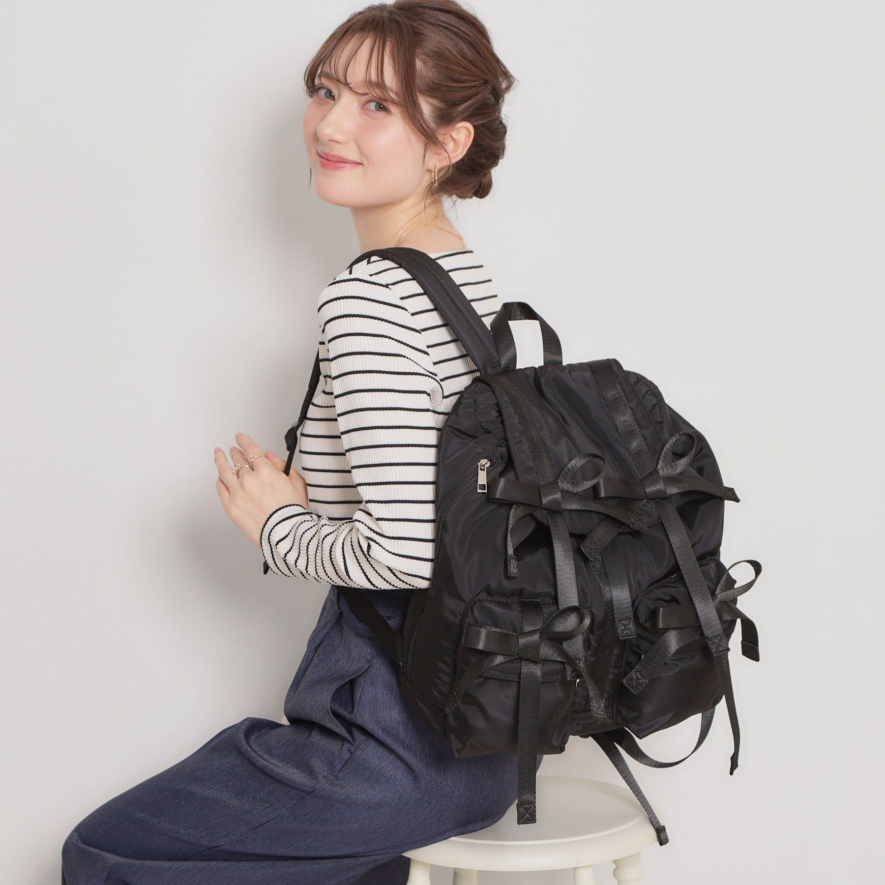 Couture broach「リボンバックパック」|リュック|