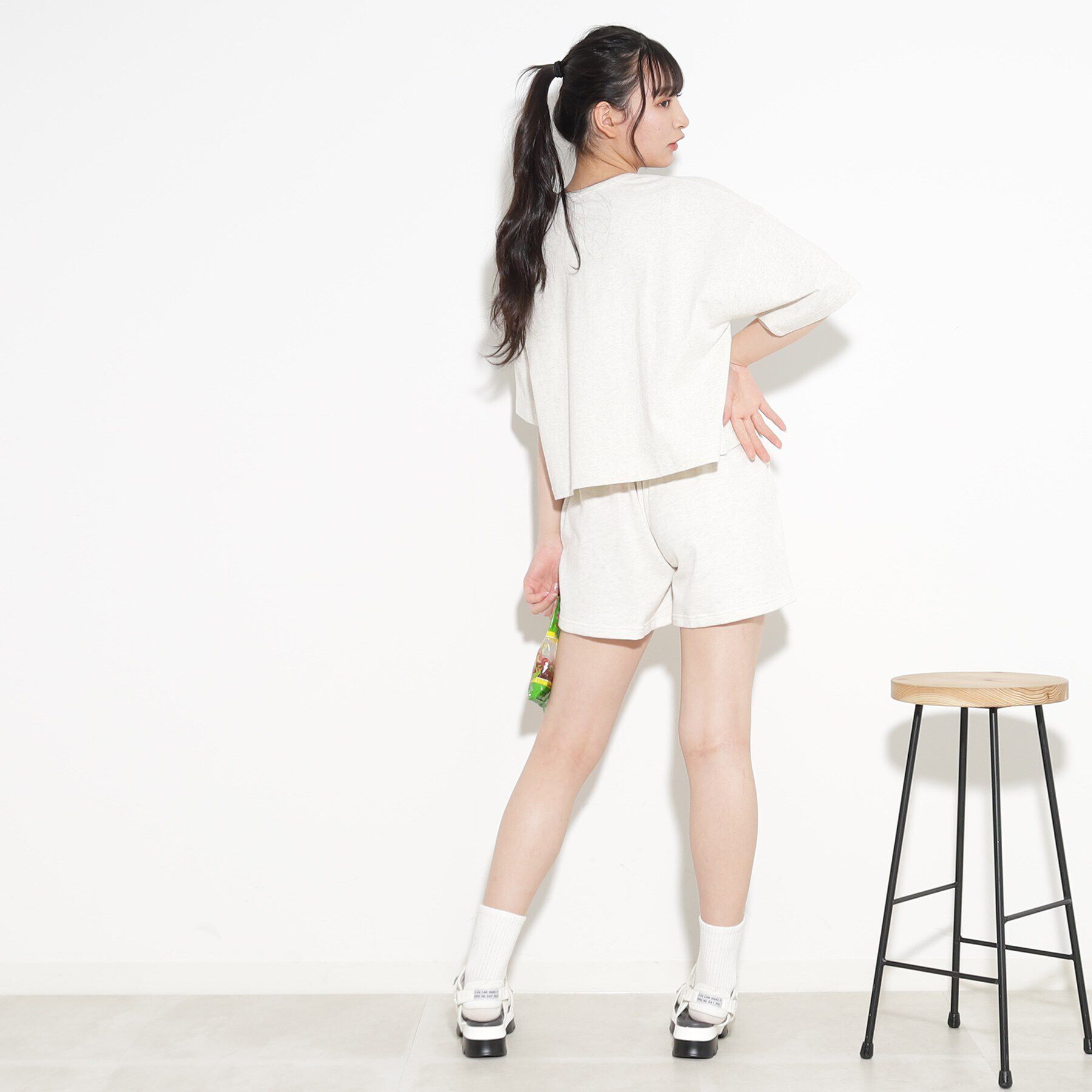 PINK-latte「◆【Champion/チャンピオン】コラボ 短丈Tシャツ」|Tシャツ・カットソー|