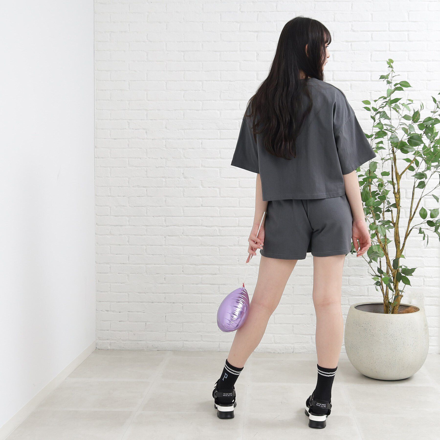 PINK-latte「◆【Champion/チャンピオン】コラボ 短丈Tシャツ」|Tシャツ・カットソー|