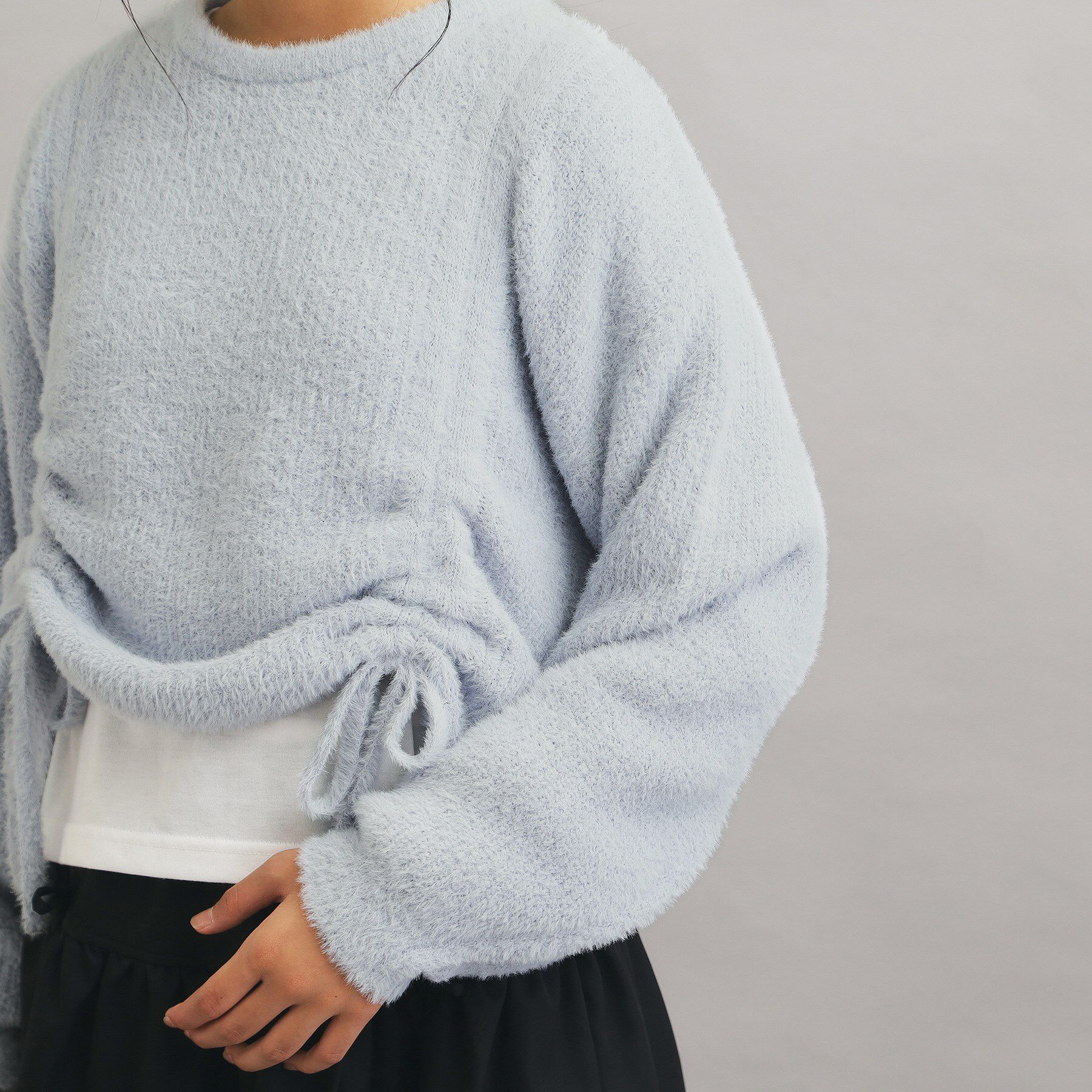 PINK-latte「【セットアイテム】ドロスト＋ロンTセットプルオーバー」|ニット・セーター|