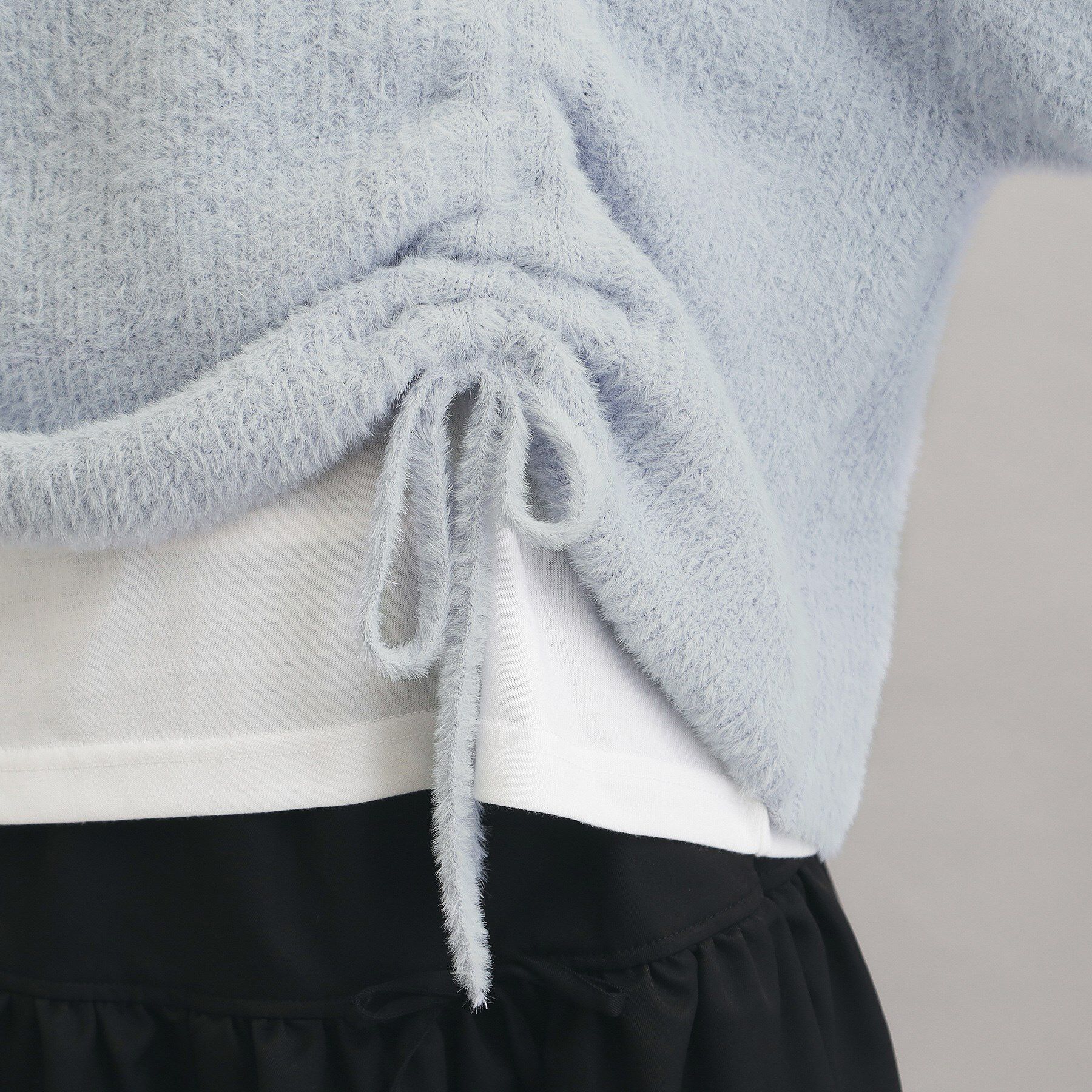 PINK-latte「【セットアイテム】ドロスト＋ロンTセットプルオーバー」|ニット・セーター|