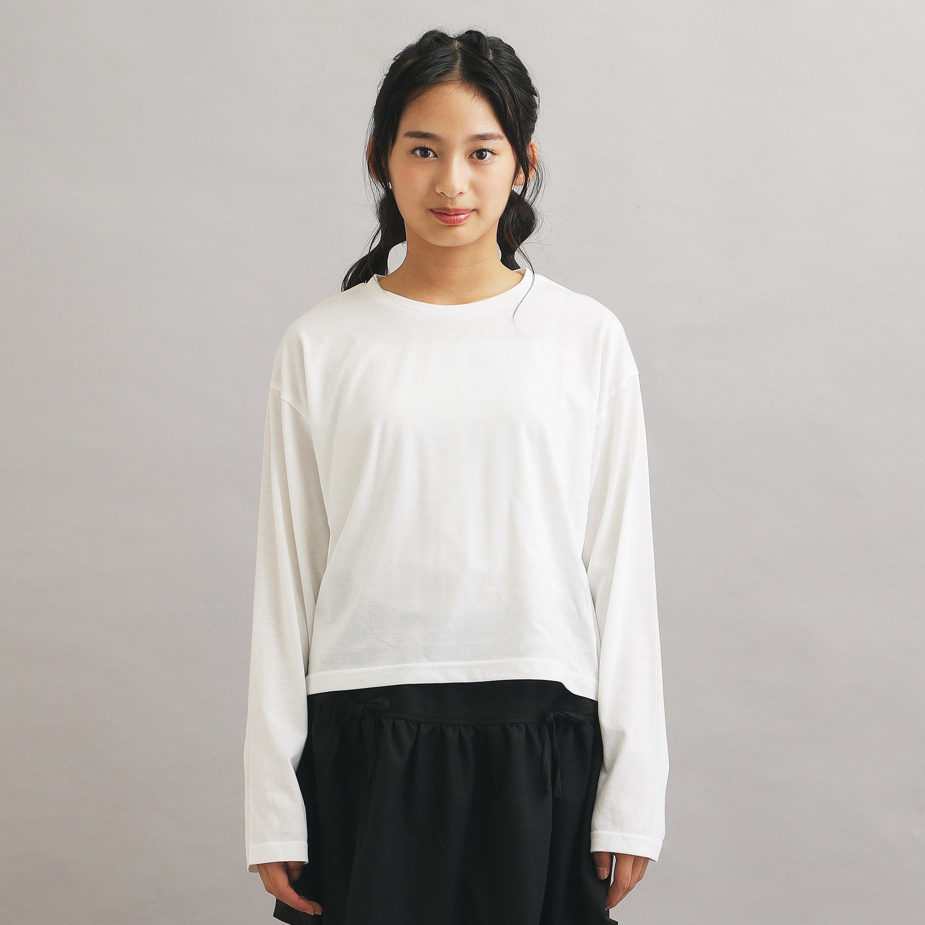 PINK-latte「【セットアイテム】ドロスト＋ロンTセットプルオーバー」|ニット・セーター|