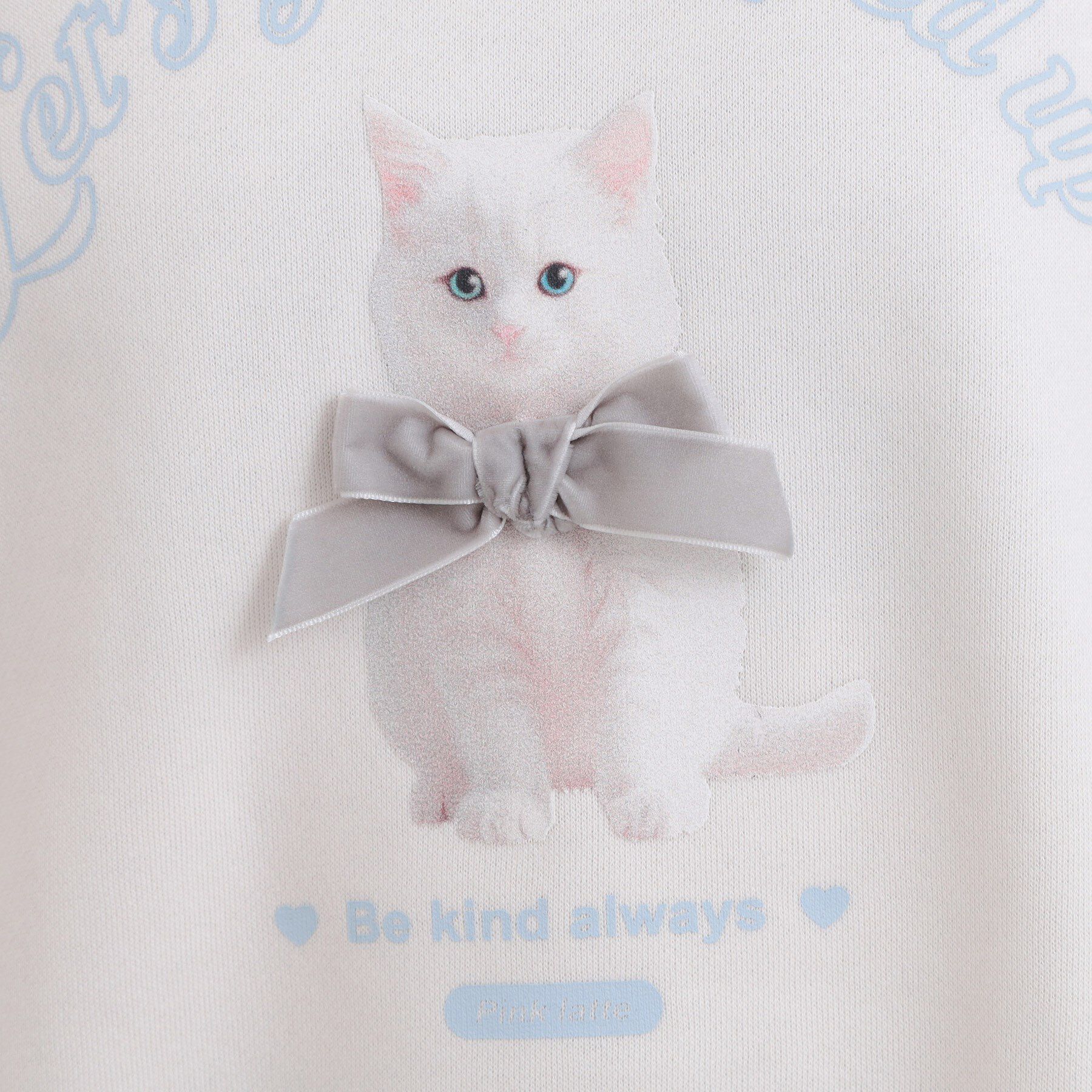 PINK-latte「ベロアリボンネコフォトトレーナー」|その他|