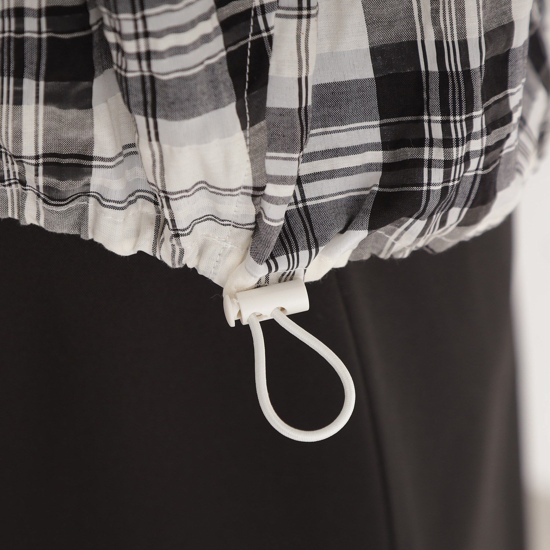 THE SHOP TK「チェックギャザーブラウス【洗える】」|シャツ・ブラウス|