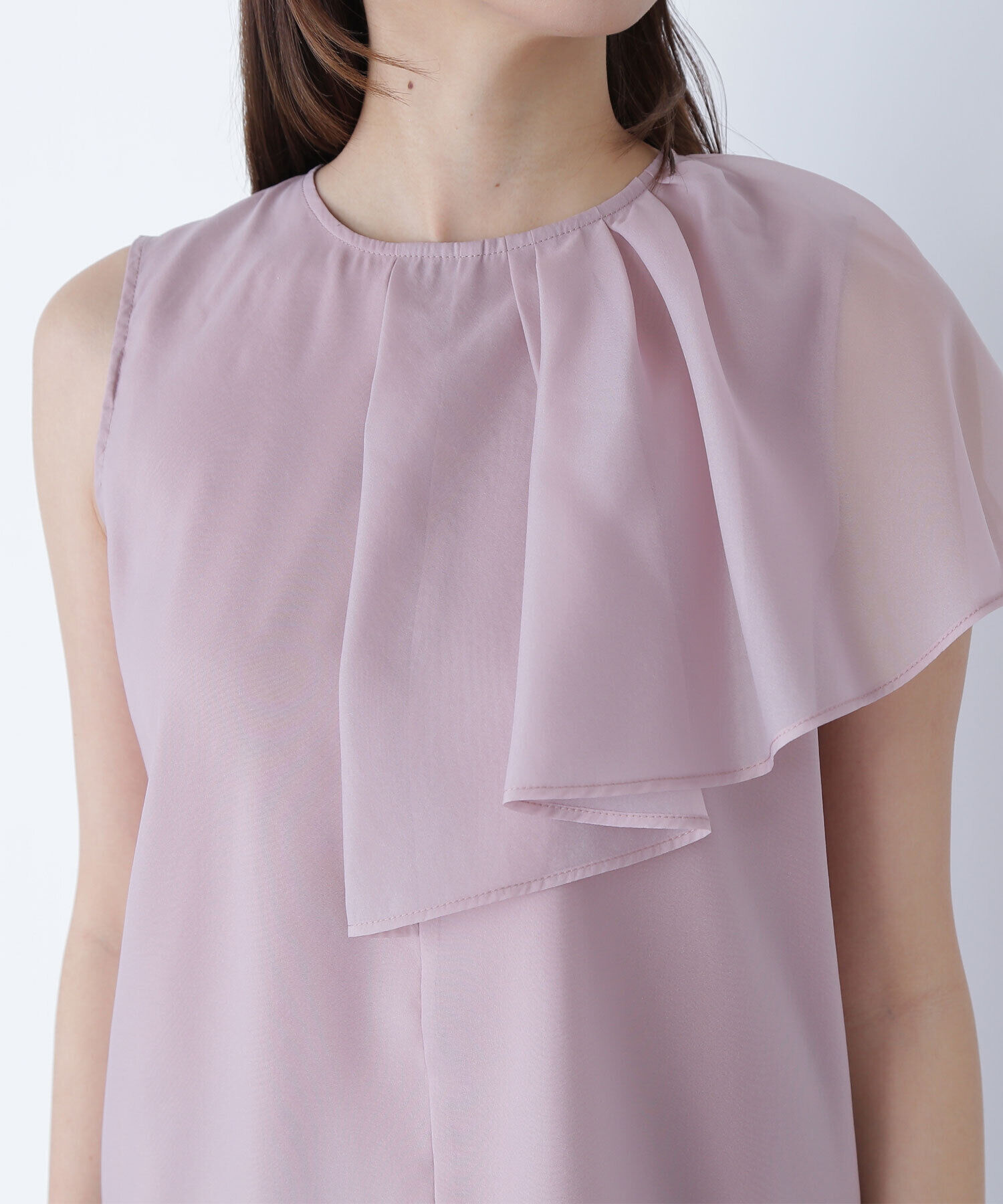  「アシメフリルシアーブラウス」|シャツ・ブラウス|