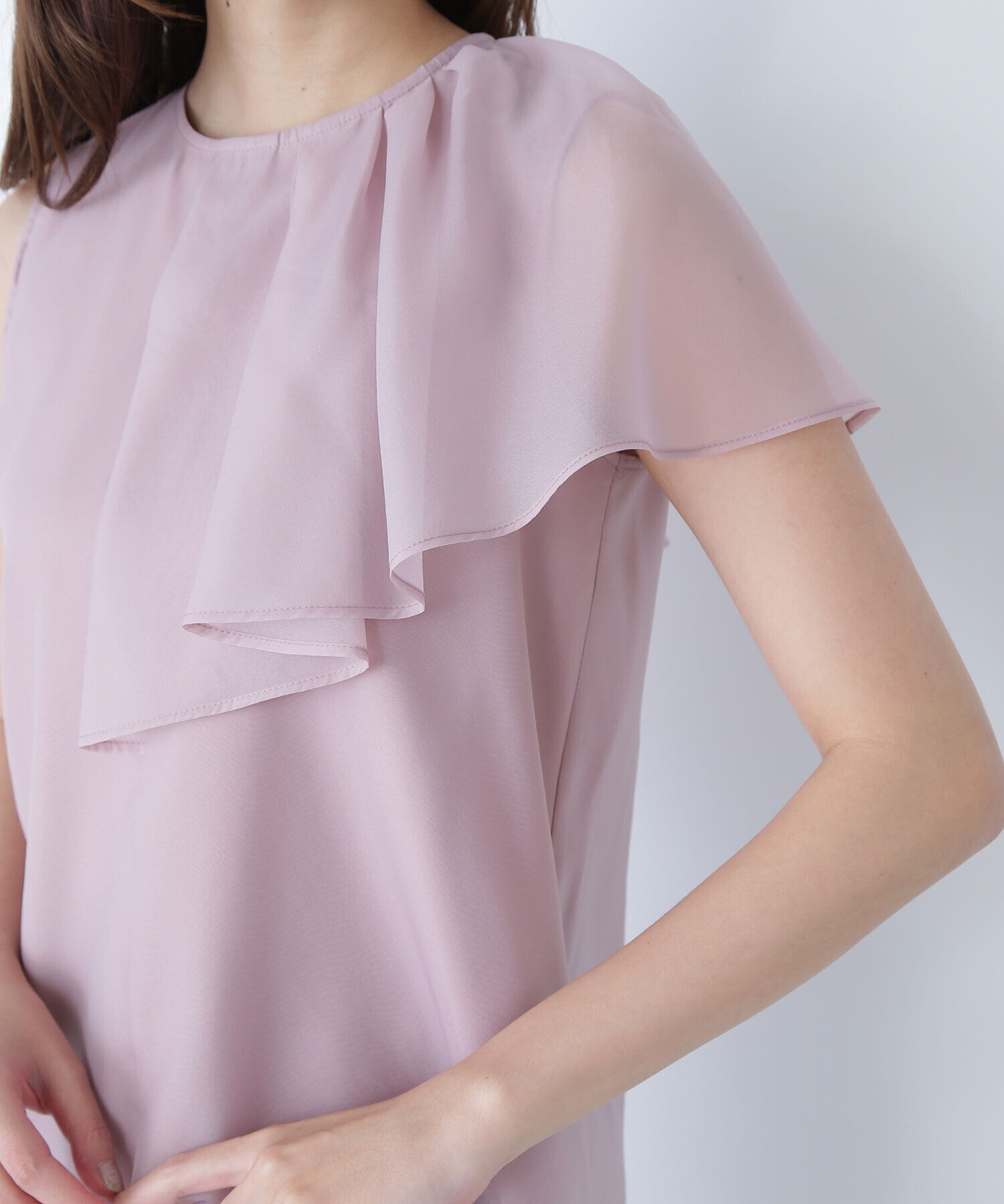  「アシメフリルシアーブラウス」|シャツ・ブラウス|