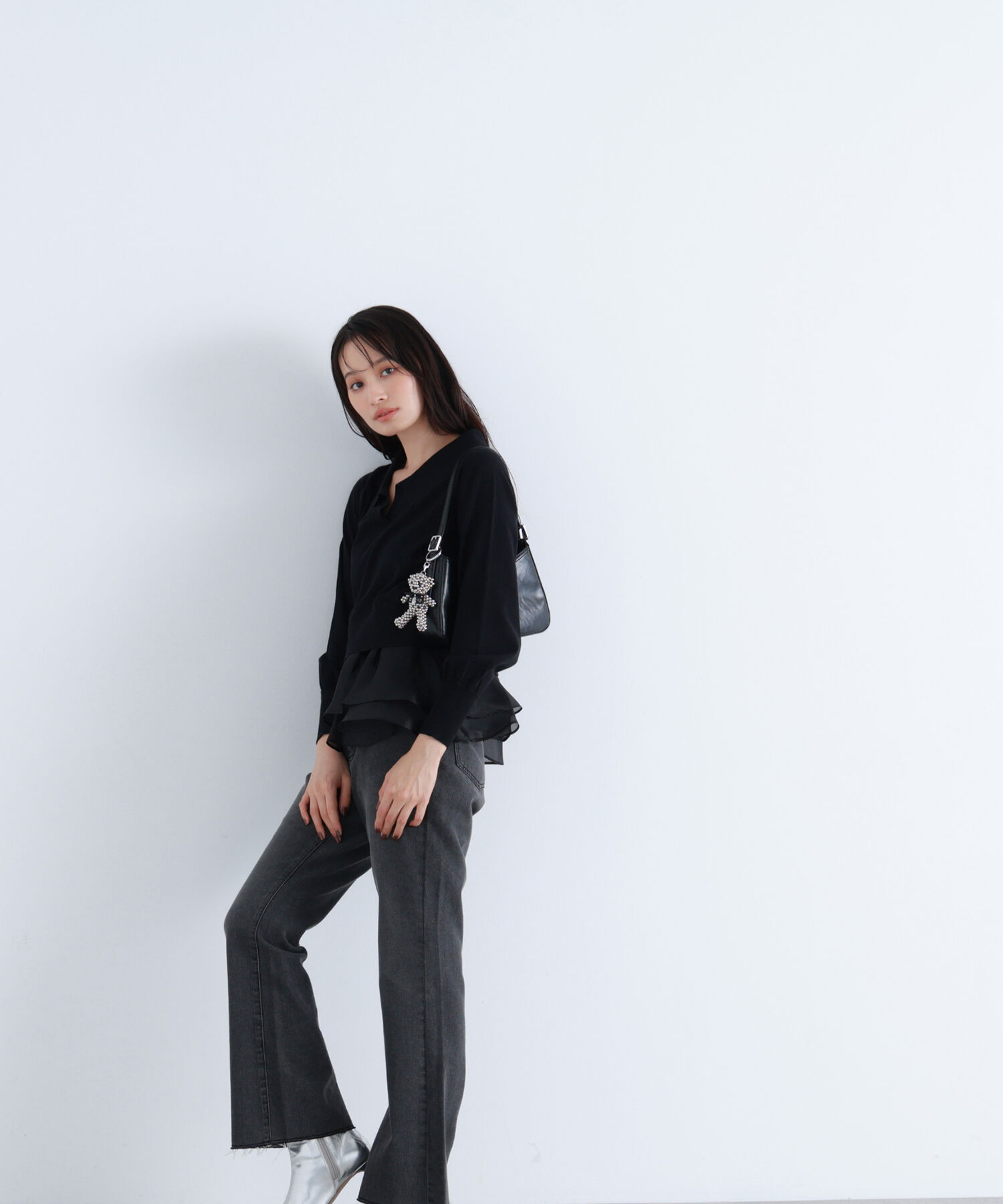  「ハイライズフレアデニムパンツ」|その他|