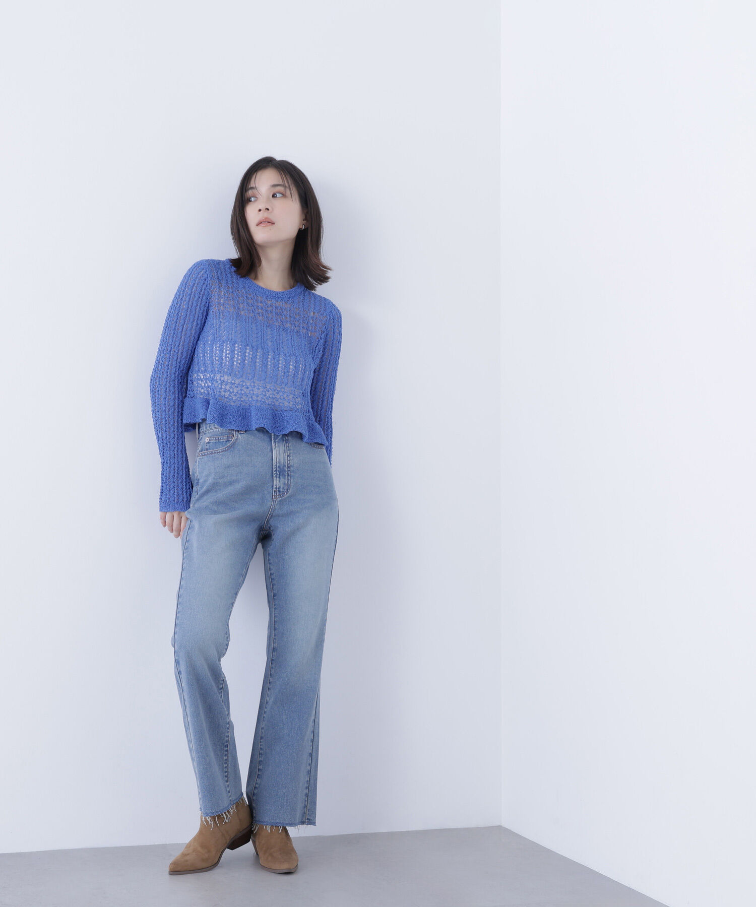  「ハイライズフレアデニムパンツ」|その他|