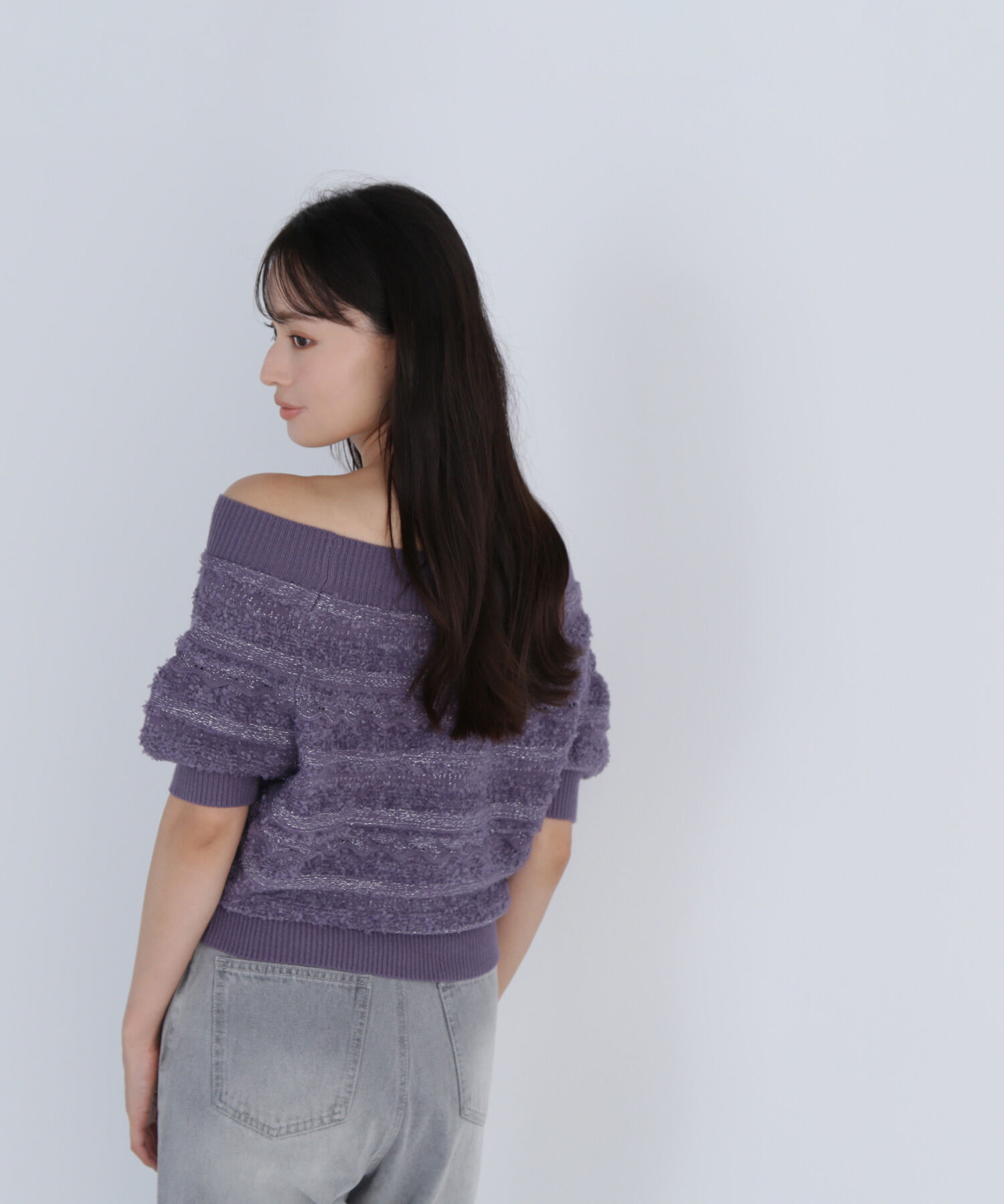  「柄編みドルマンニット」|ニット・セーター|