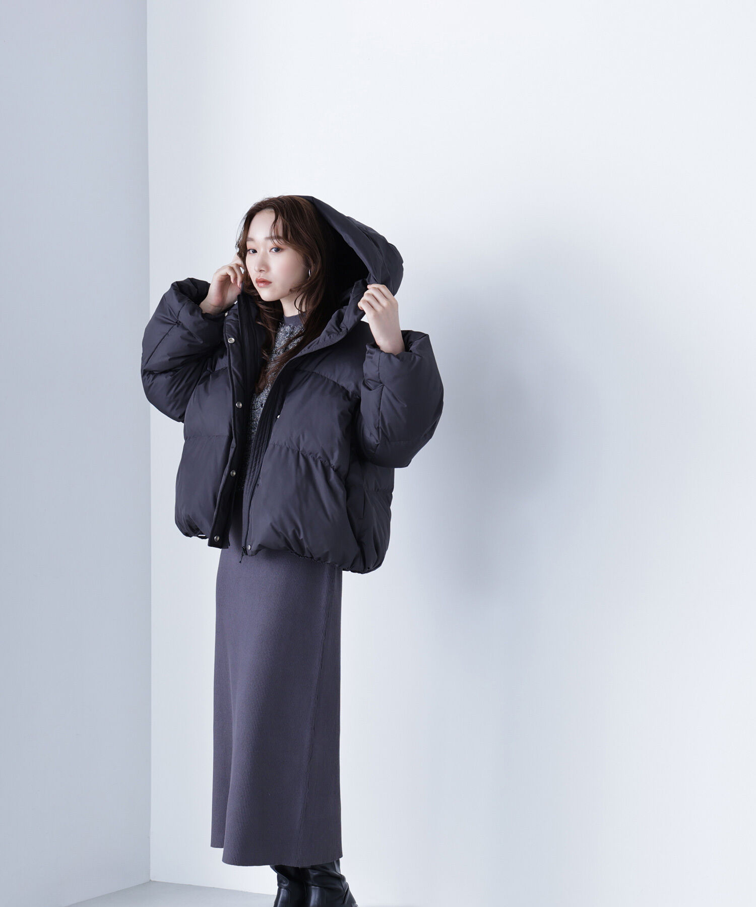  「ショートフードダウン」|ブルゾン・スタジャン|