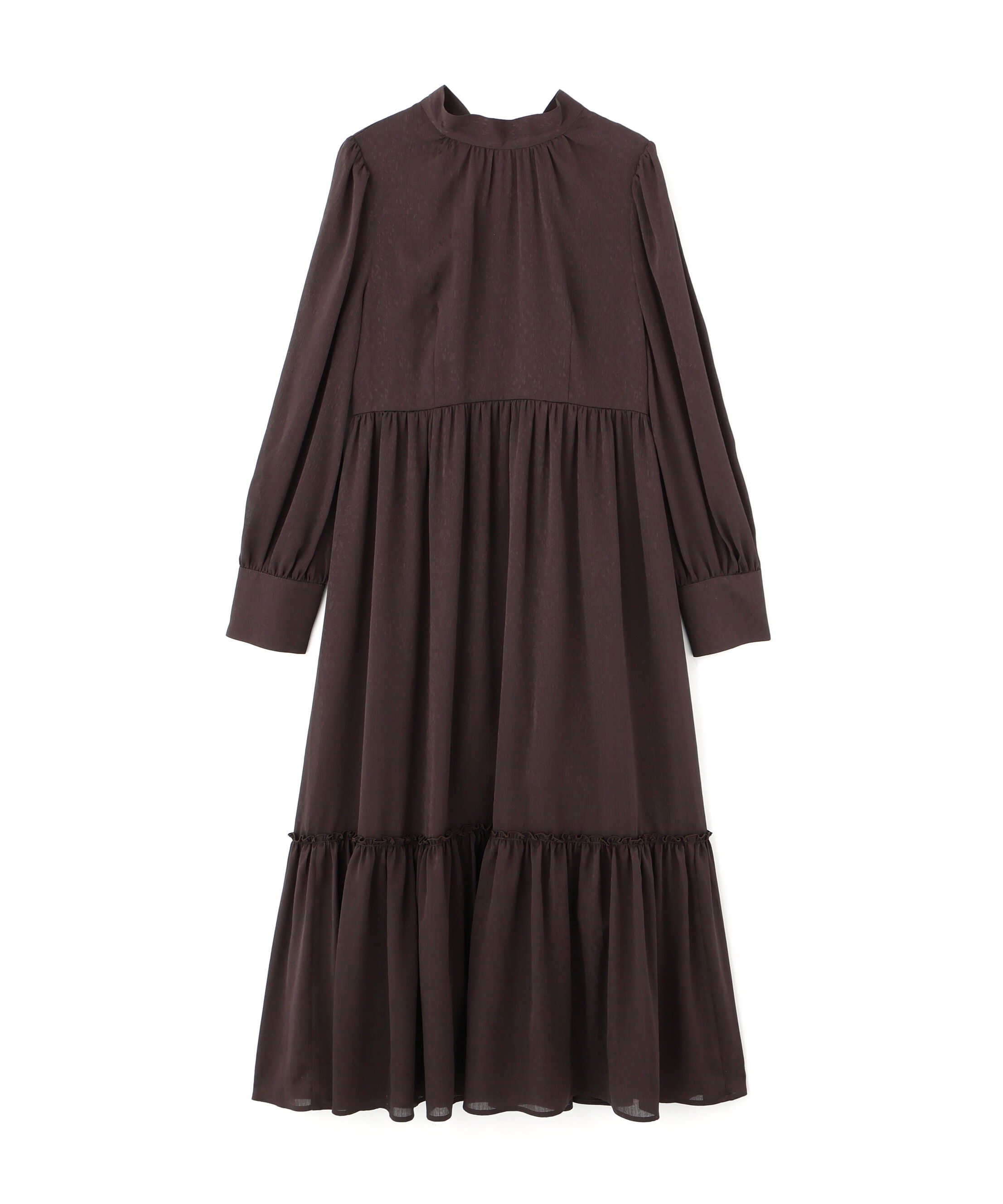  「バックリボンジャガードワンピース」|ワンピース|