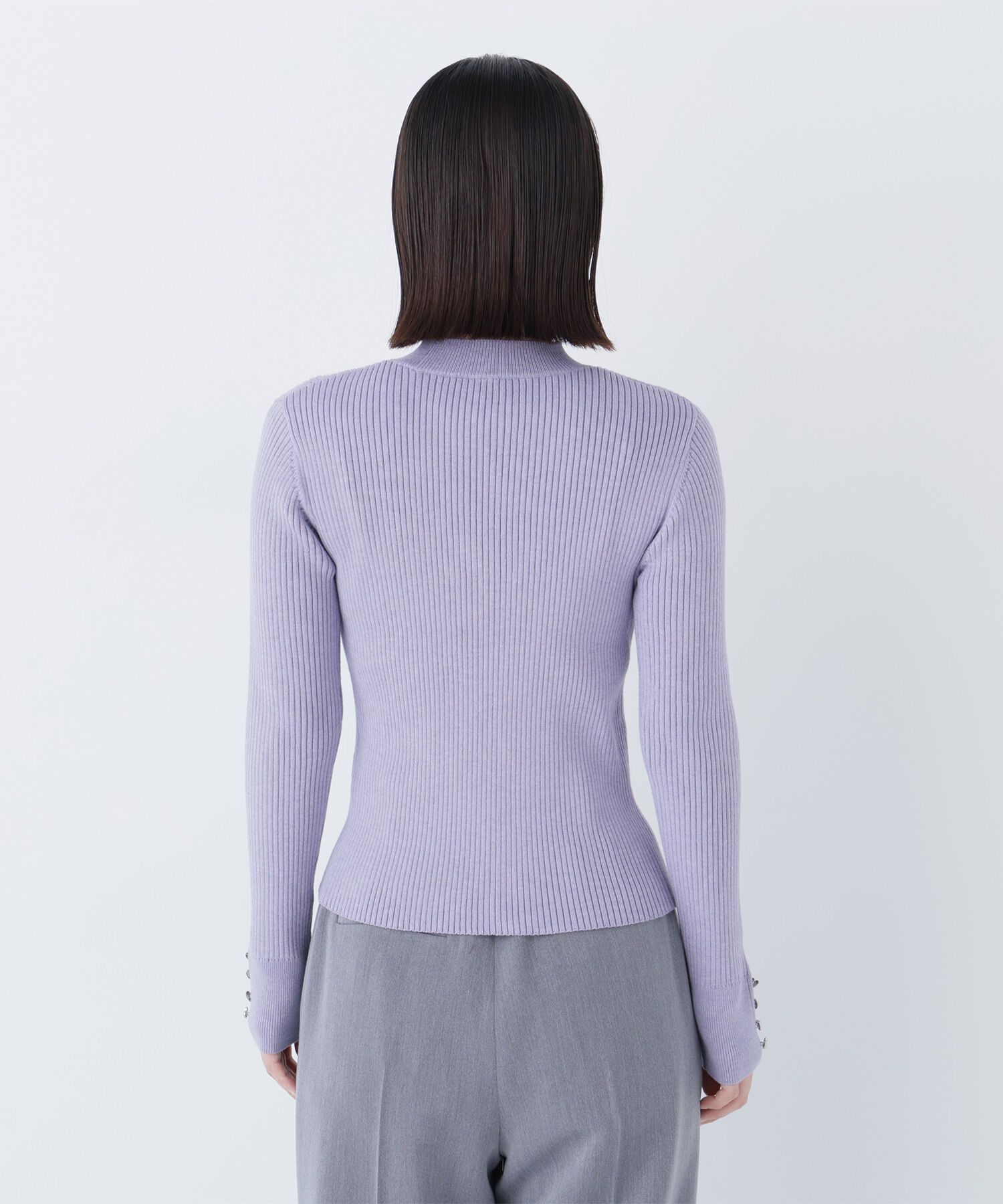  「ハートボタンカフスニット」|ニット・セーター|