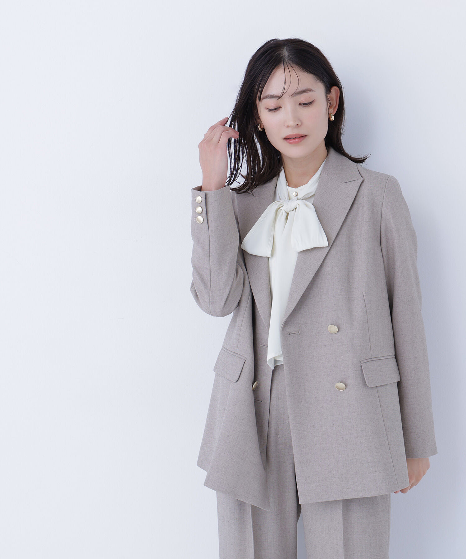  「ダブルブレスト  SETUP ボクシージャケット」|ブルゾン・スタジャン|