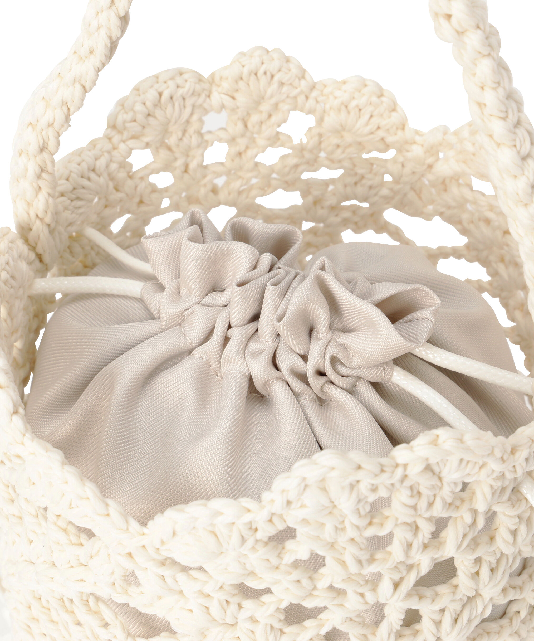  「クロシェバケットバッグ」|トートバッグ|