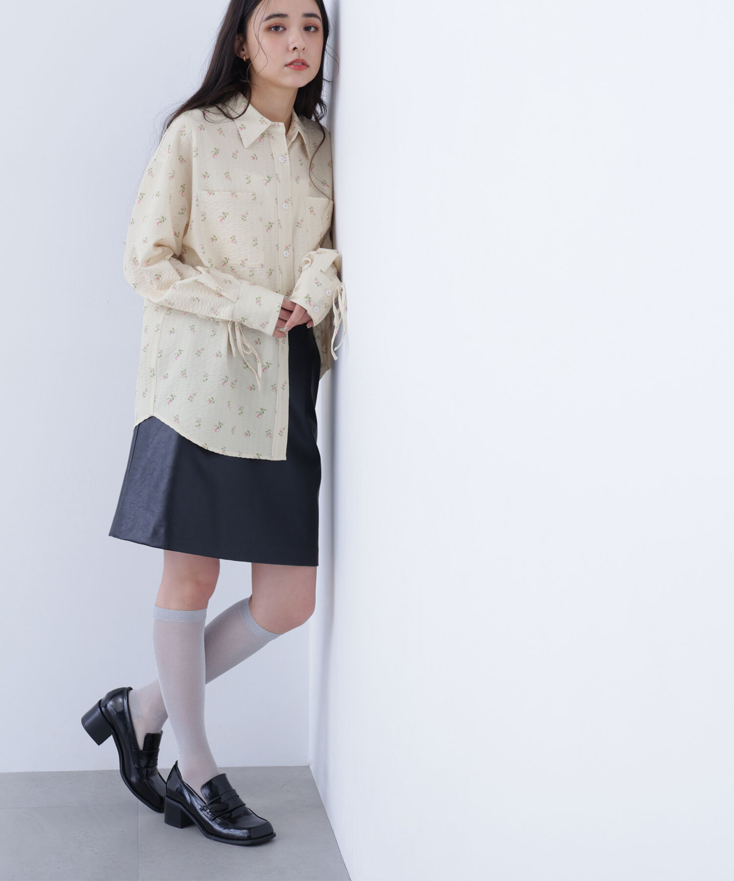  「〈N.〉フェイクレザーミニスカート」|スカート|