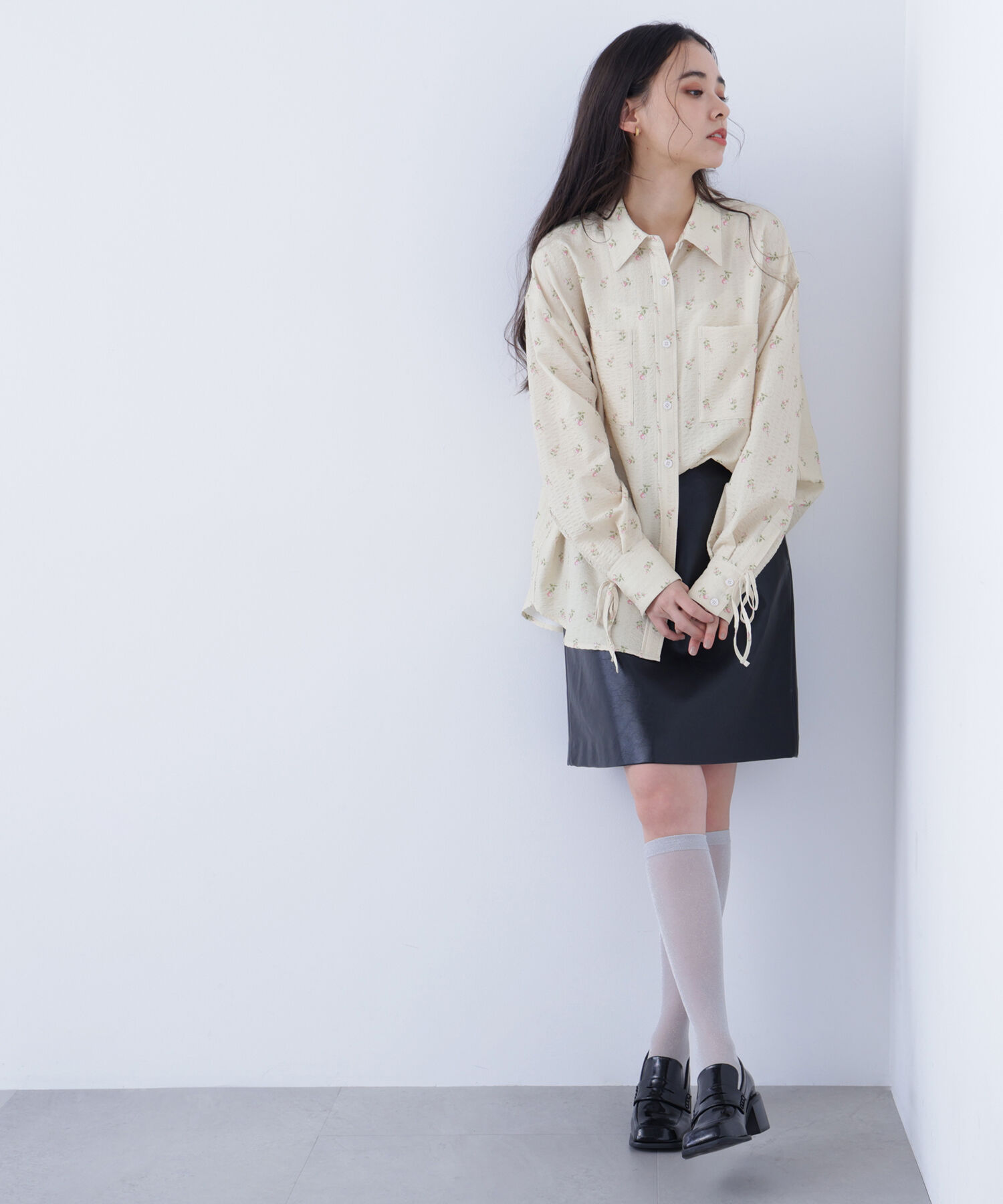  「〈N.〉フェイクレザーミニスカート」|スカート|