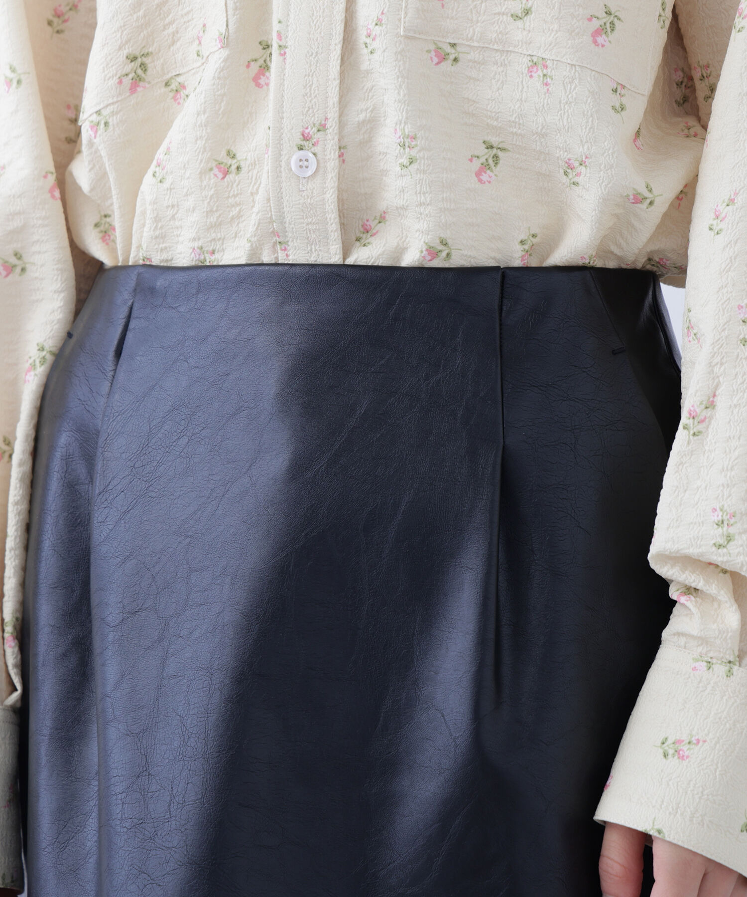  「〈N.〉フェイクレザーミニスカート」|スカート|