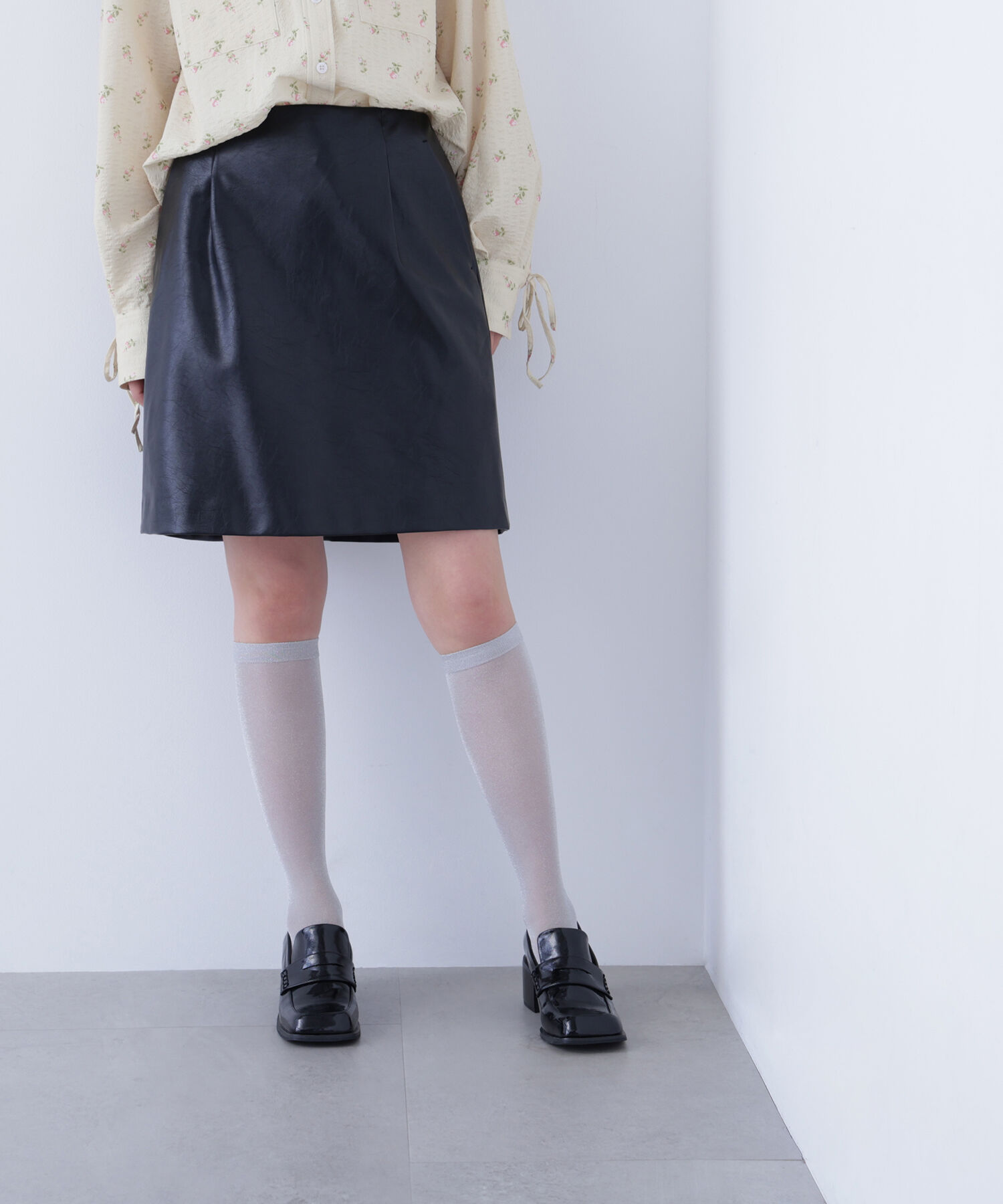  「〈N.〉フェイクレザーミニスカート」|スカート|