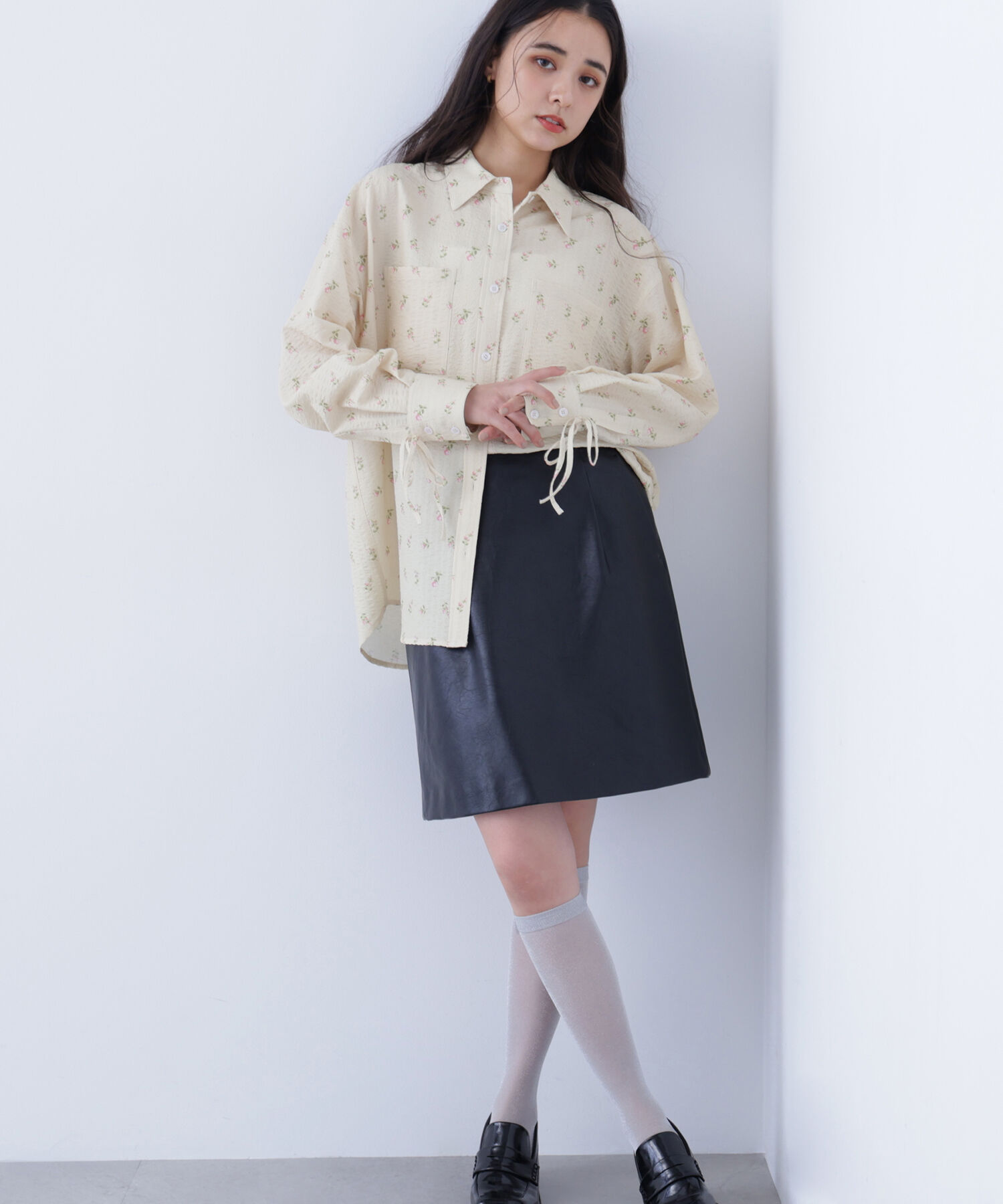  「〈N.〉フェイクレザーミニスカート」|スカート|