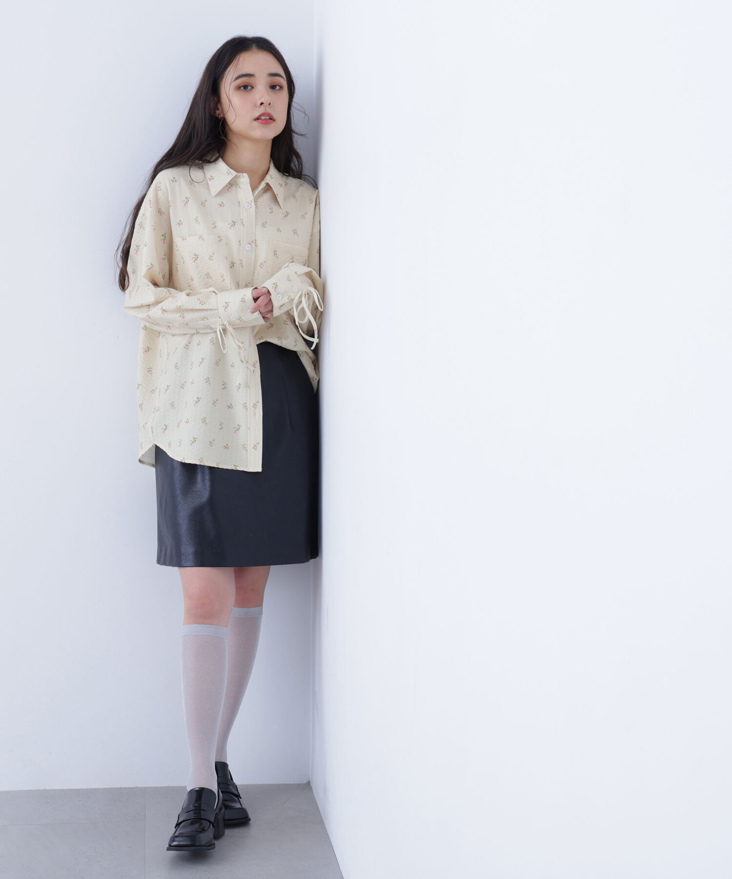  「〈N.〉フェイクレザーミニスカート」|スカート|