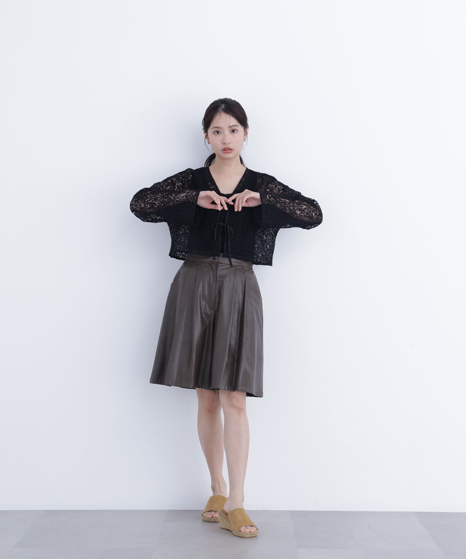  「〈N.〉レース羽織ブラウス」|シャツ・ブラウス|