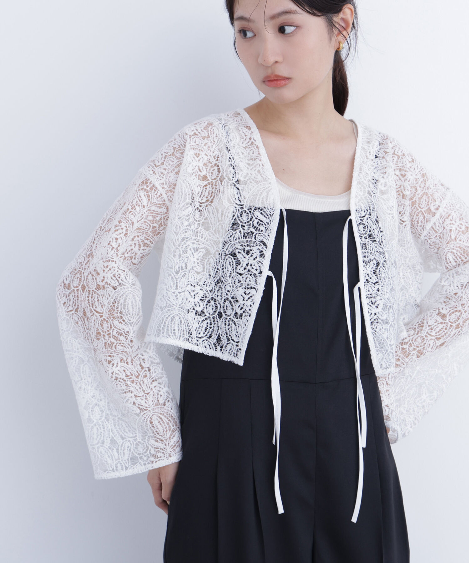  「〈N.〉レース羽織ブラウス」|シャツ・ブラウス|