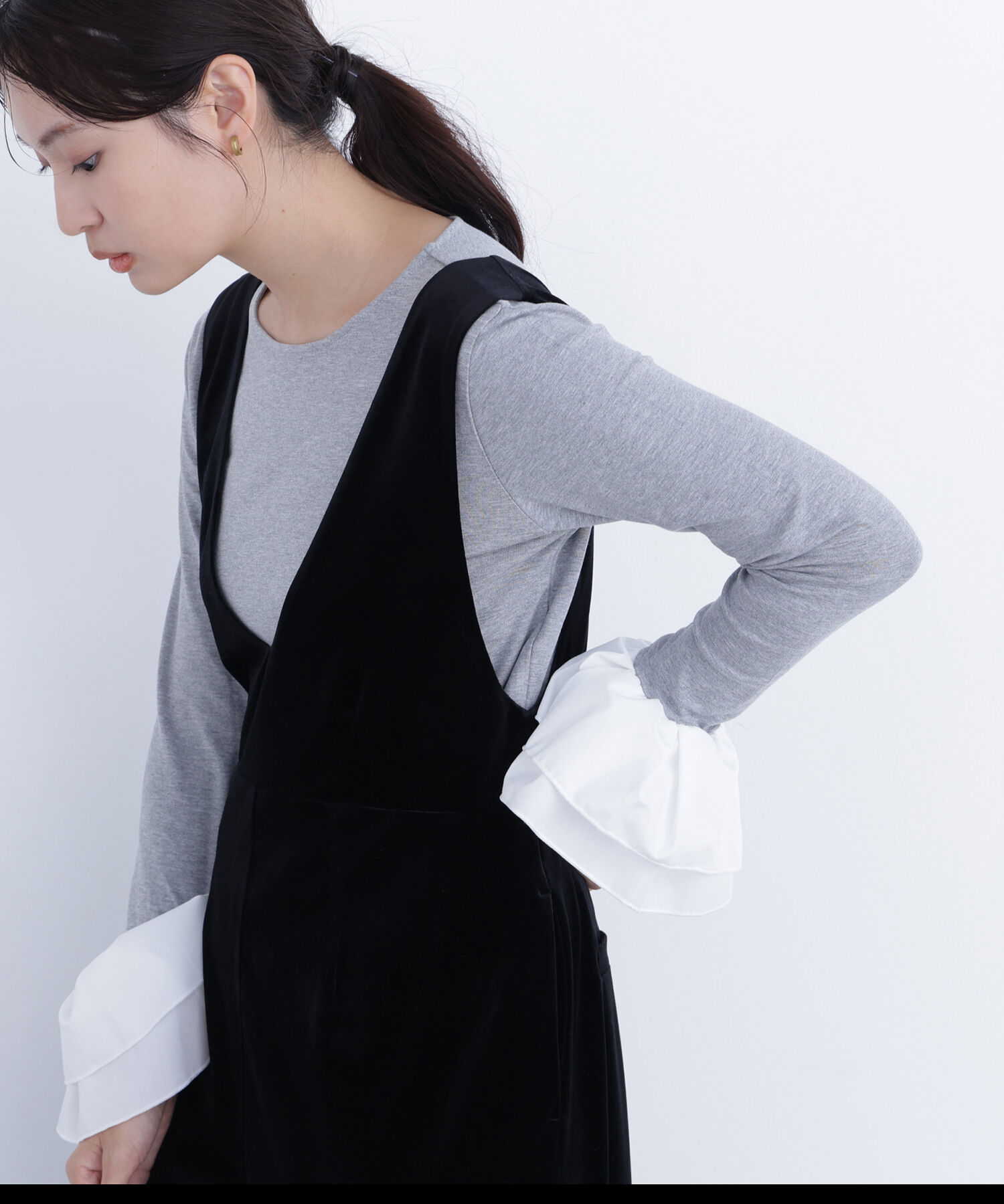  「〈N.〉カフスドッキングカットソー」|Tシャツ・カットソー|