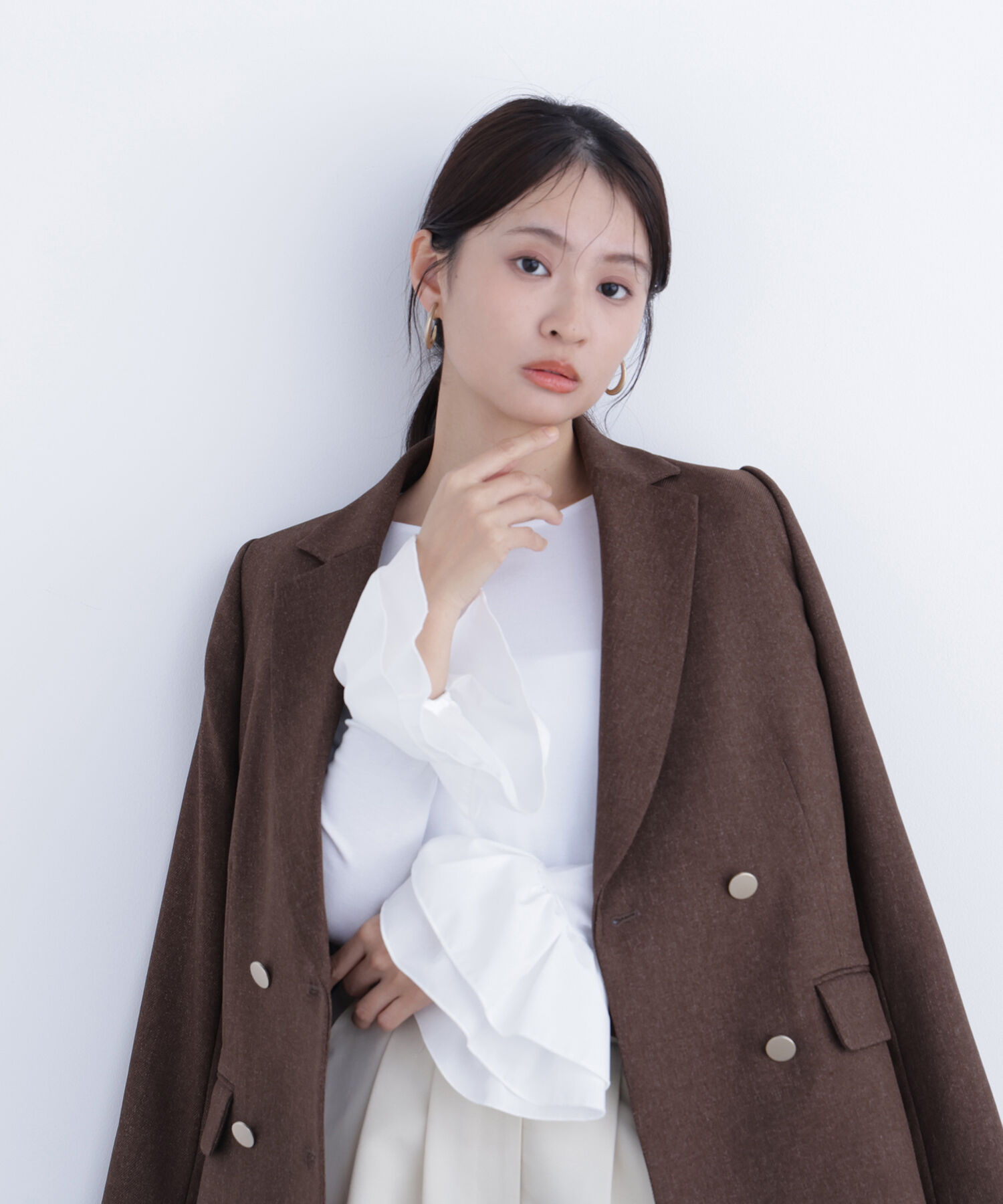  「〈N.〉カフスドッキングカットソー」|Tシャツ・カットソー|