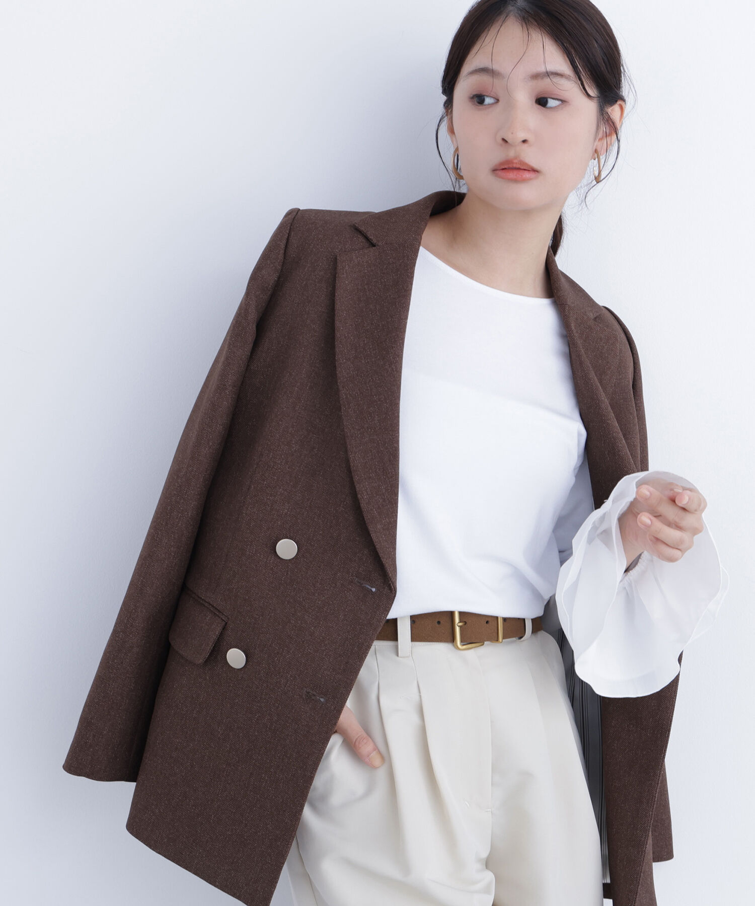  「〈N.〉カフスドッキングカットソー」|Tシャツ・カットソー|