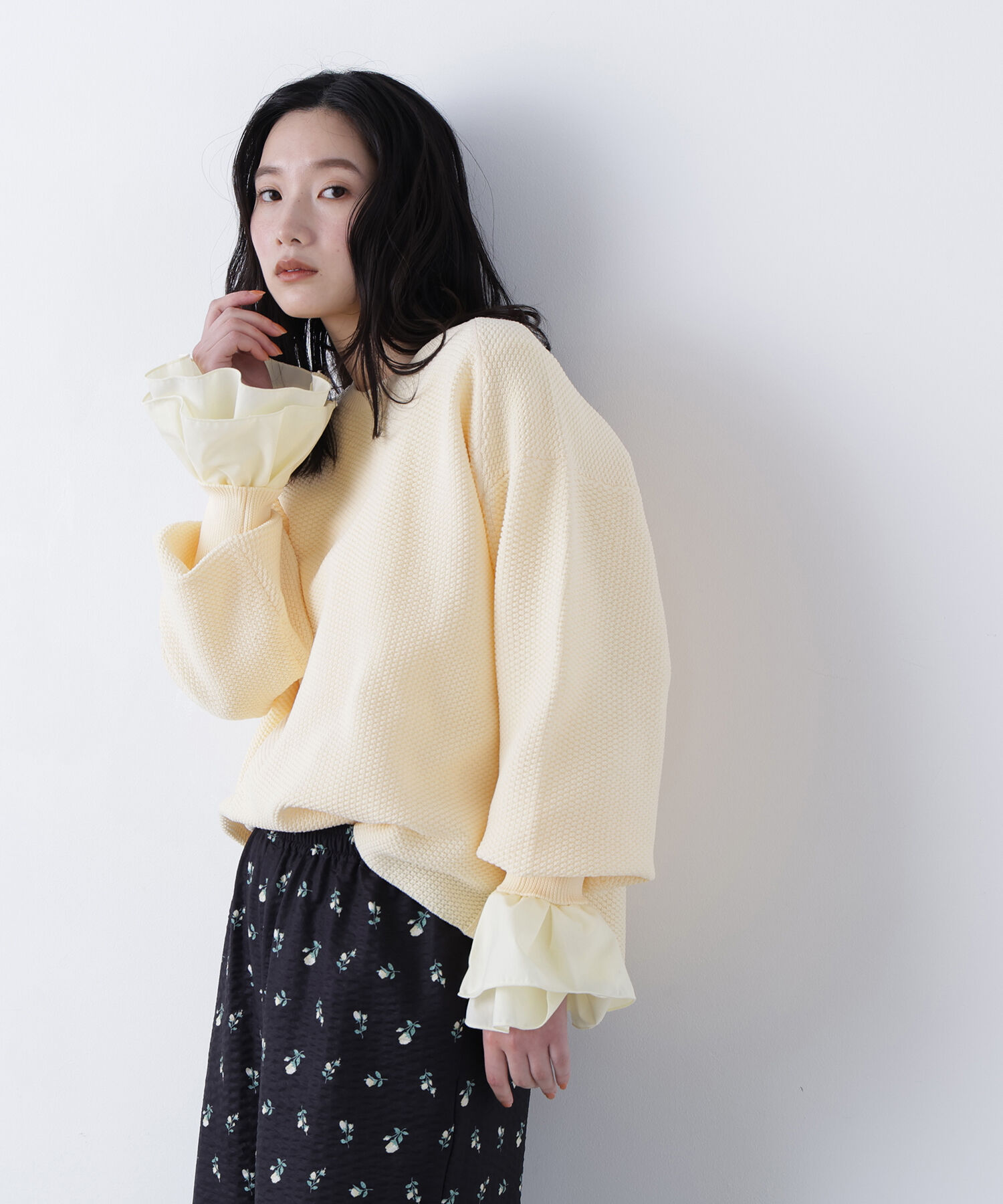  「〈N.〉カフスドッキングカットソー」|Tシャツ・カットソー|