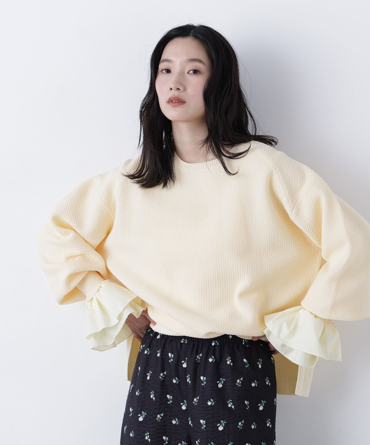  「〈N.〉カフスドッキングカットソー」|Tシャツ・カットソー|