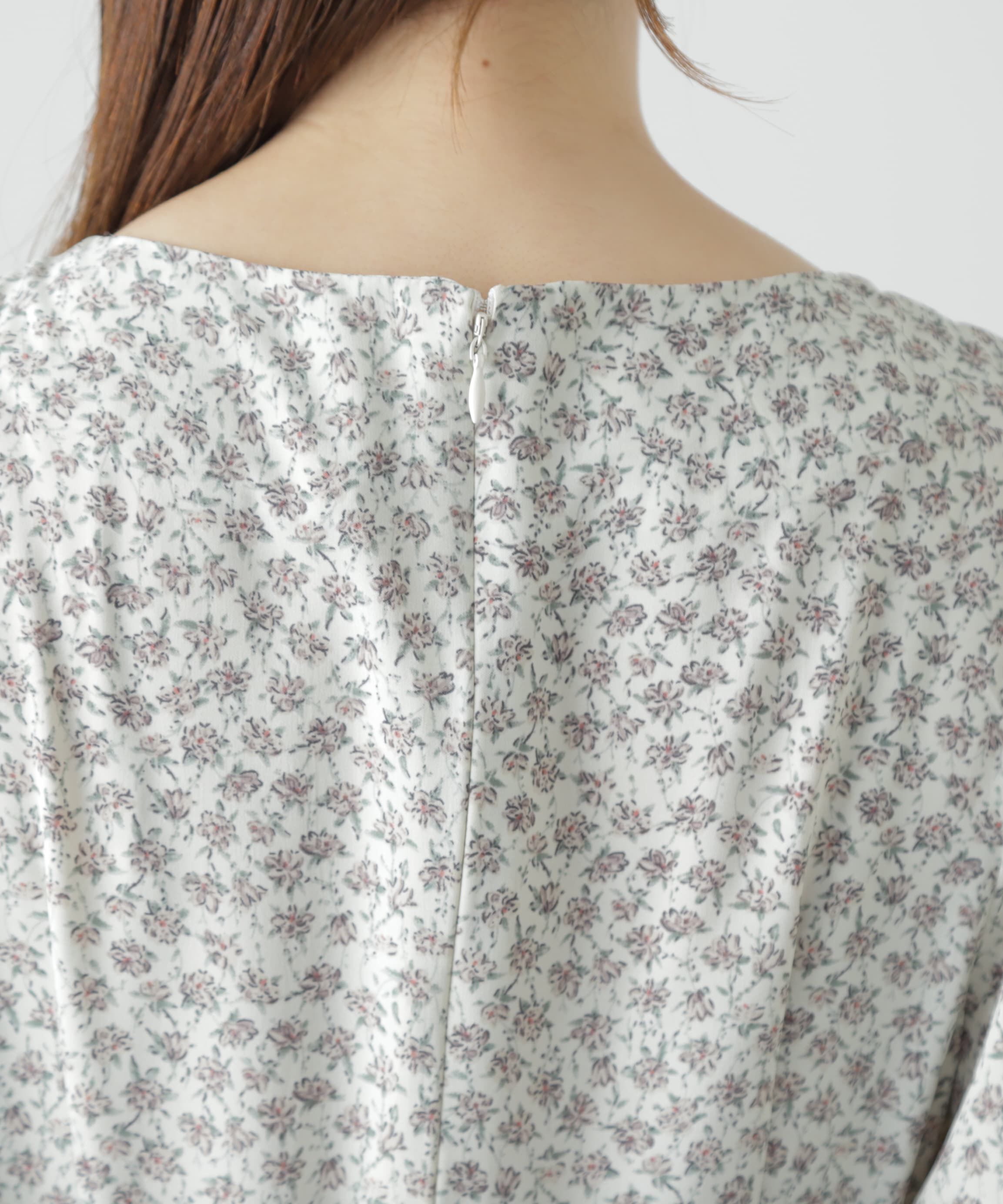  「小花柄ビスチェドッキングワンピース」|ワンピース|